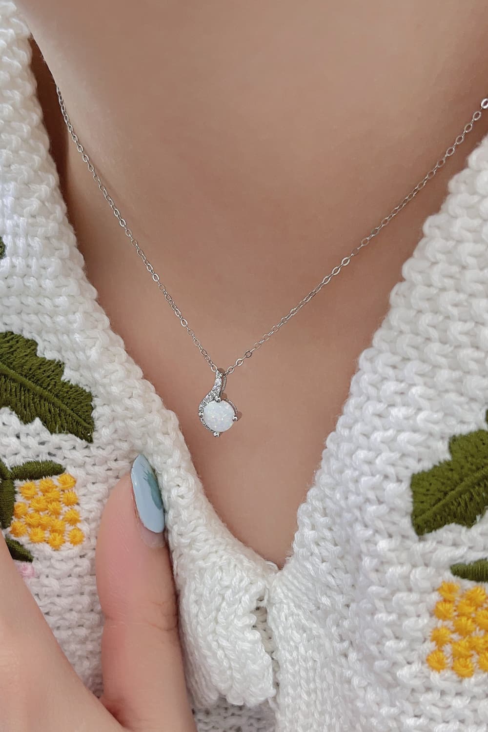 Sweet Beginnings Opal Pendant Necklace - Concordia Style Boutique