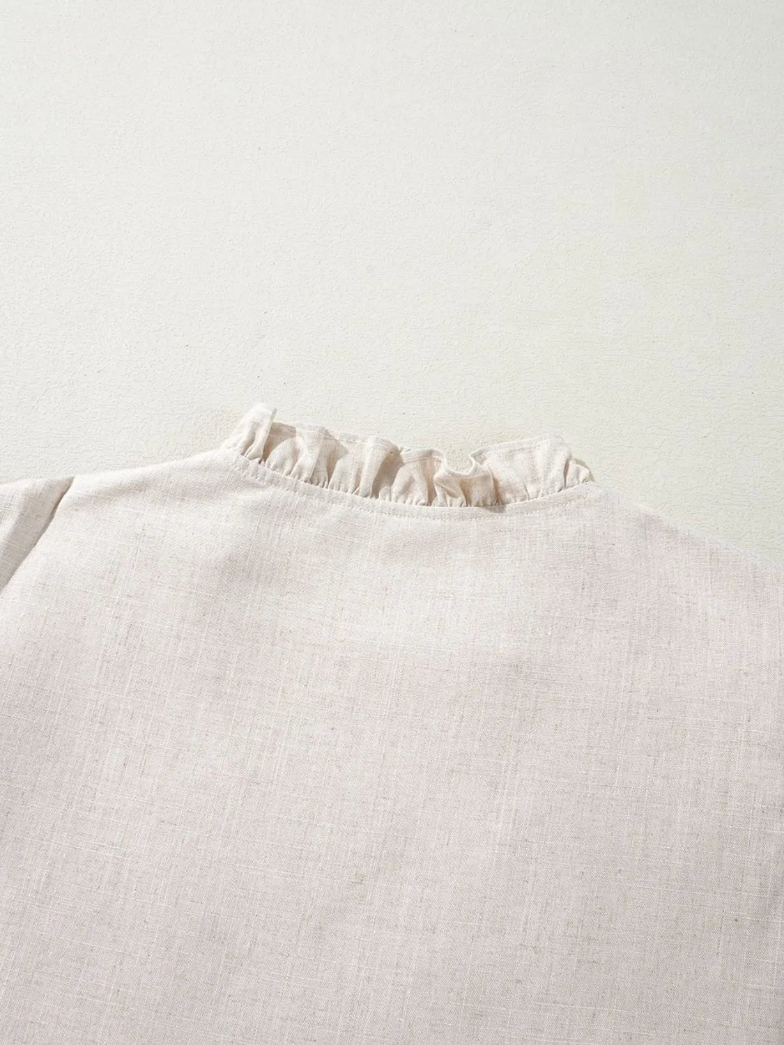 Floral Embroidered Short Sleeve Notched Blouse - Concordia Style Boutique