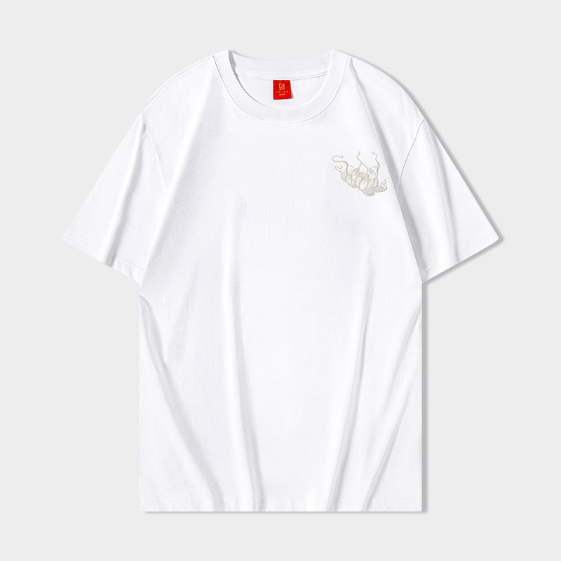 KH868 Gallant Lion Embroidery Tee - Concordia Style Boutique