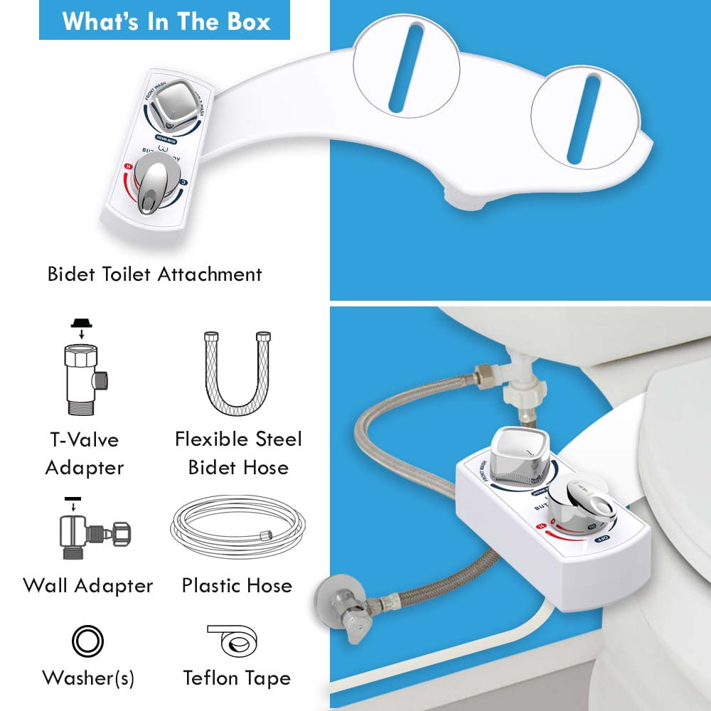BUTT BUDDY Spa - Cool & Warm Water Sprayer Bidet Toilet Attachment - Concordia Style Boutique