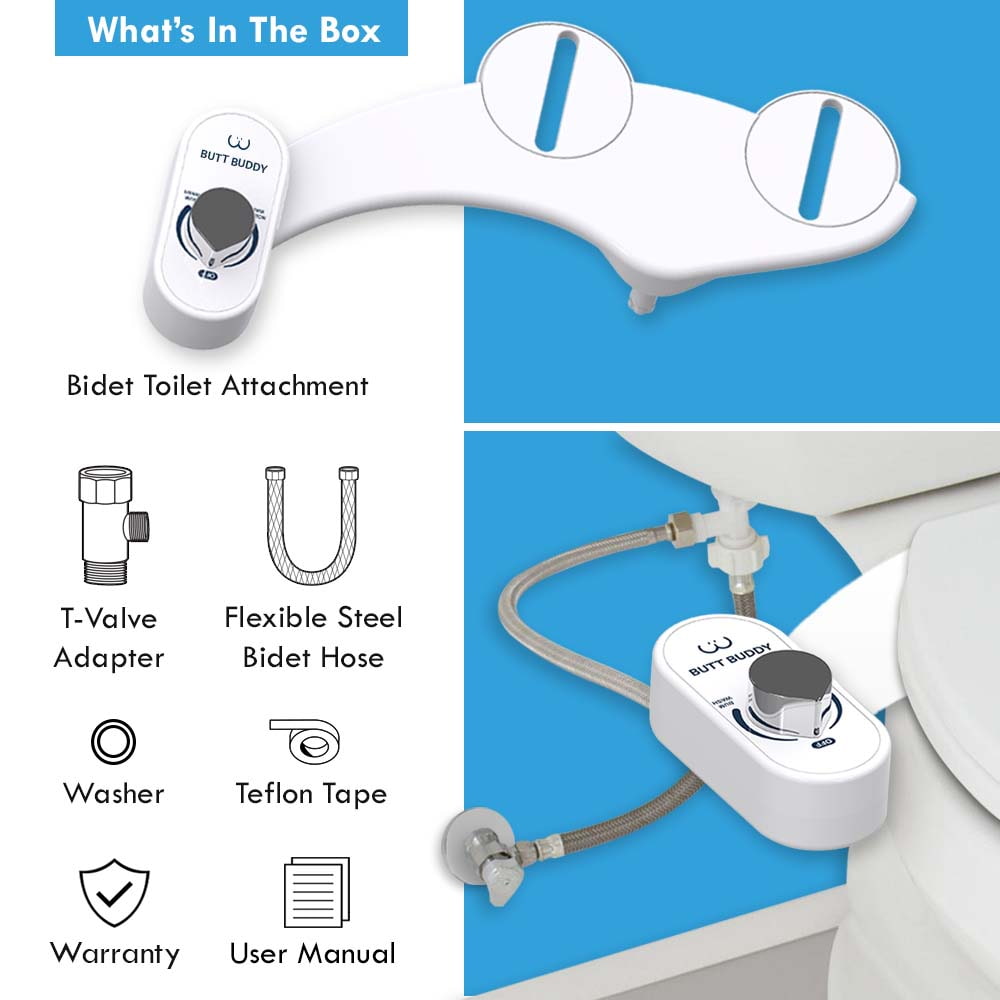 BUTT BUDDY - Bidet Toilet Attachment & Fresh Water Sprayer - Concordia Style Boutique