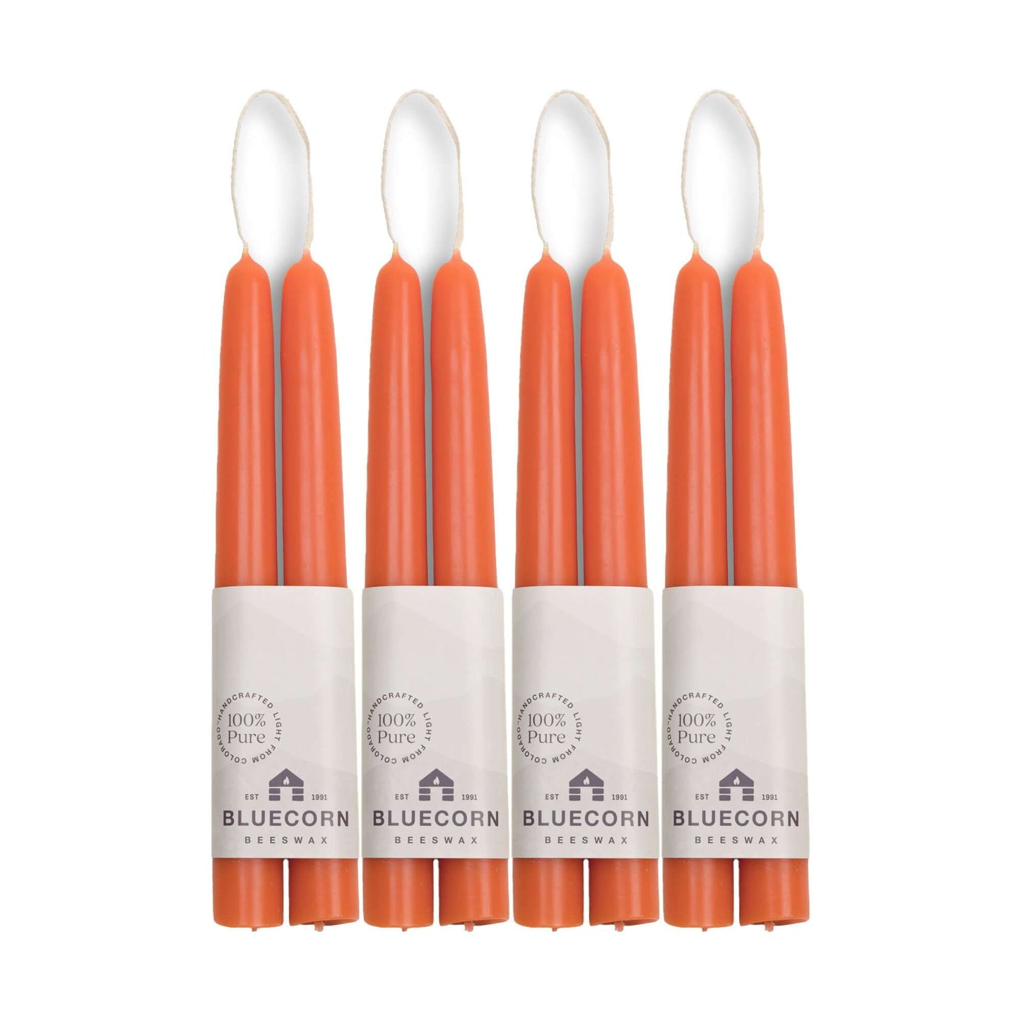 Hand-Dipped Beeswax Taper Candles - Bulk 4-Pair Bundle - Concordia Style Boutique
