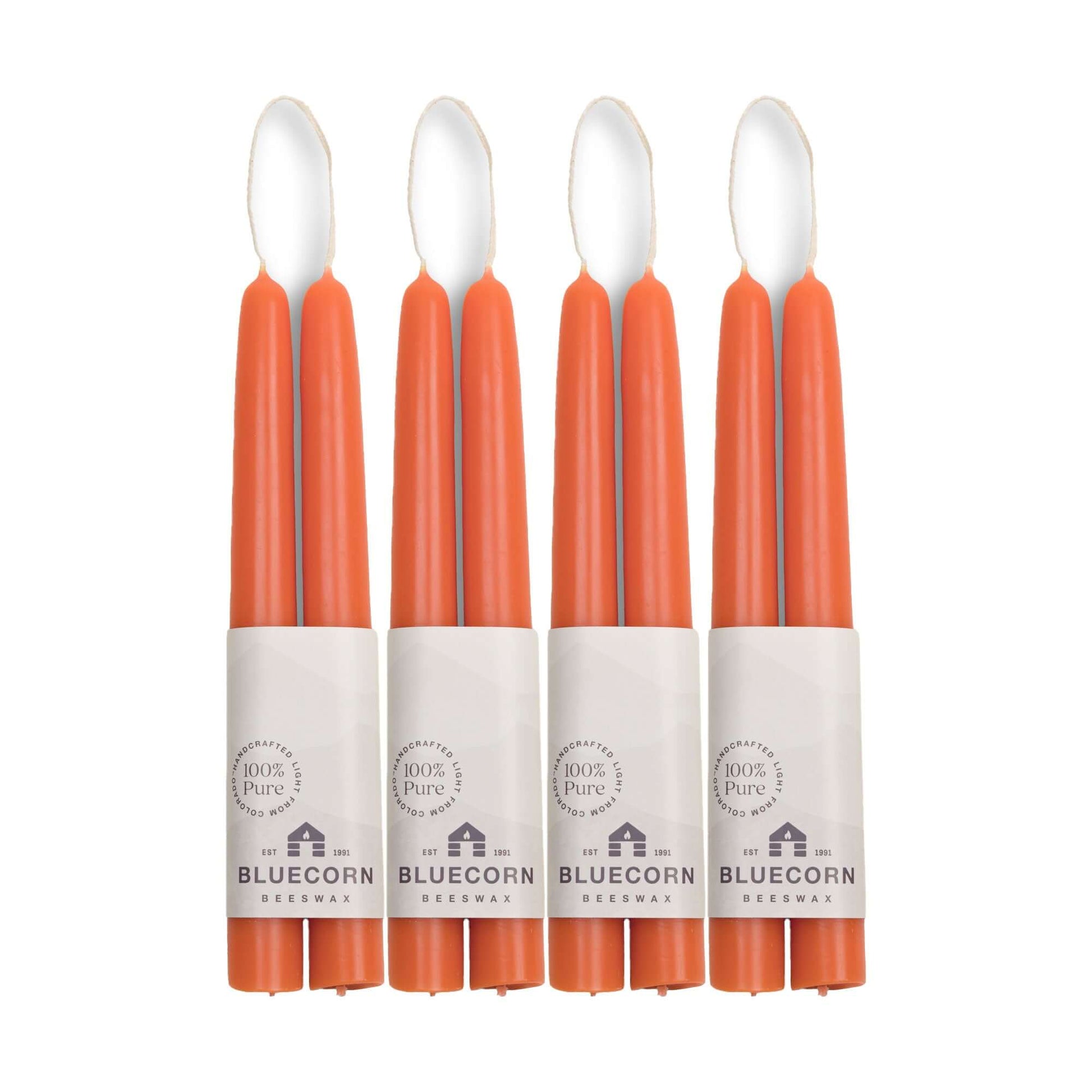 Hand-Dipped Beeswax Taper Candles - Bulk 4-Pair Bundle - Concordia Style Boutique