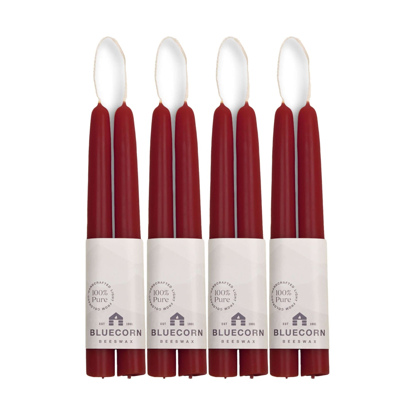 Hand-Dipped Beeswax Taper Candles - Bulk 4-Pair Bundle - Concordia Style Boutique