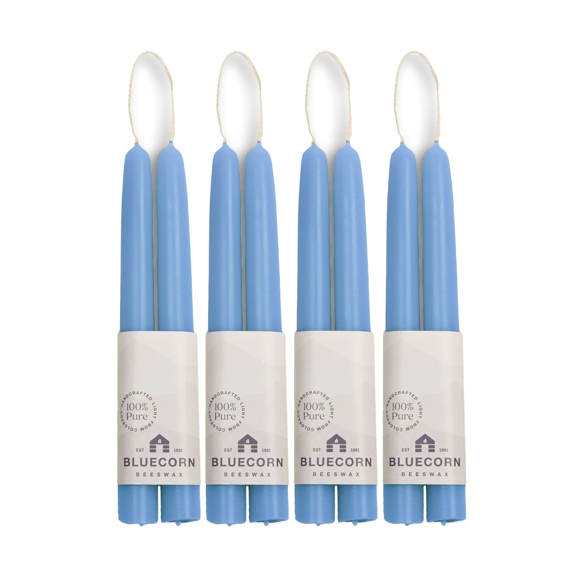 Hand-Dipped Beeswax Taper Candles - Bulk 4-Pair Bundle - Concordia Style Boutique