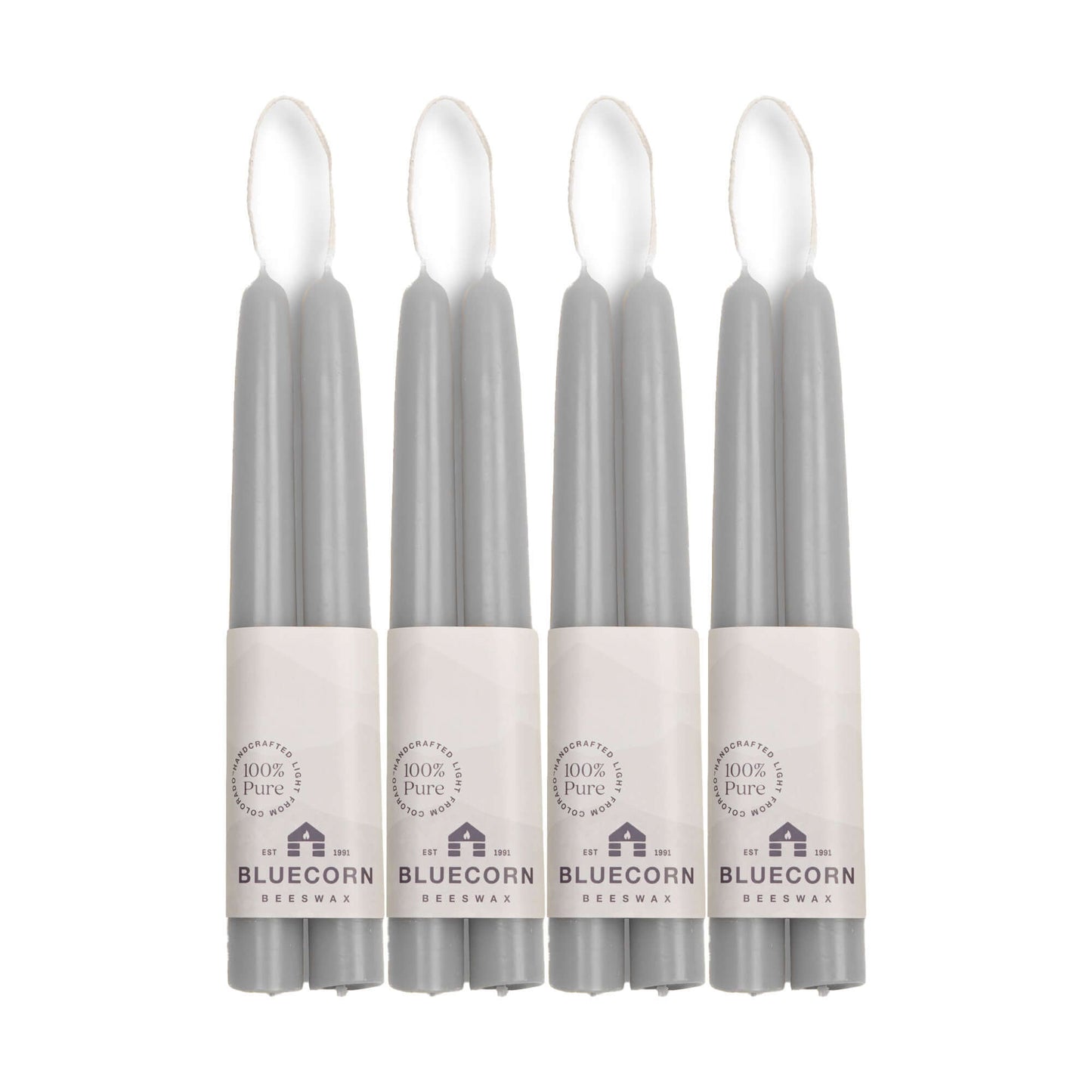 Hand-Dipped Beeswax Taper Candles - Bulk 4-Pair Bundle - Concordia Style Boutique