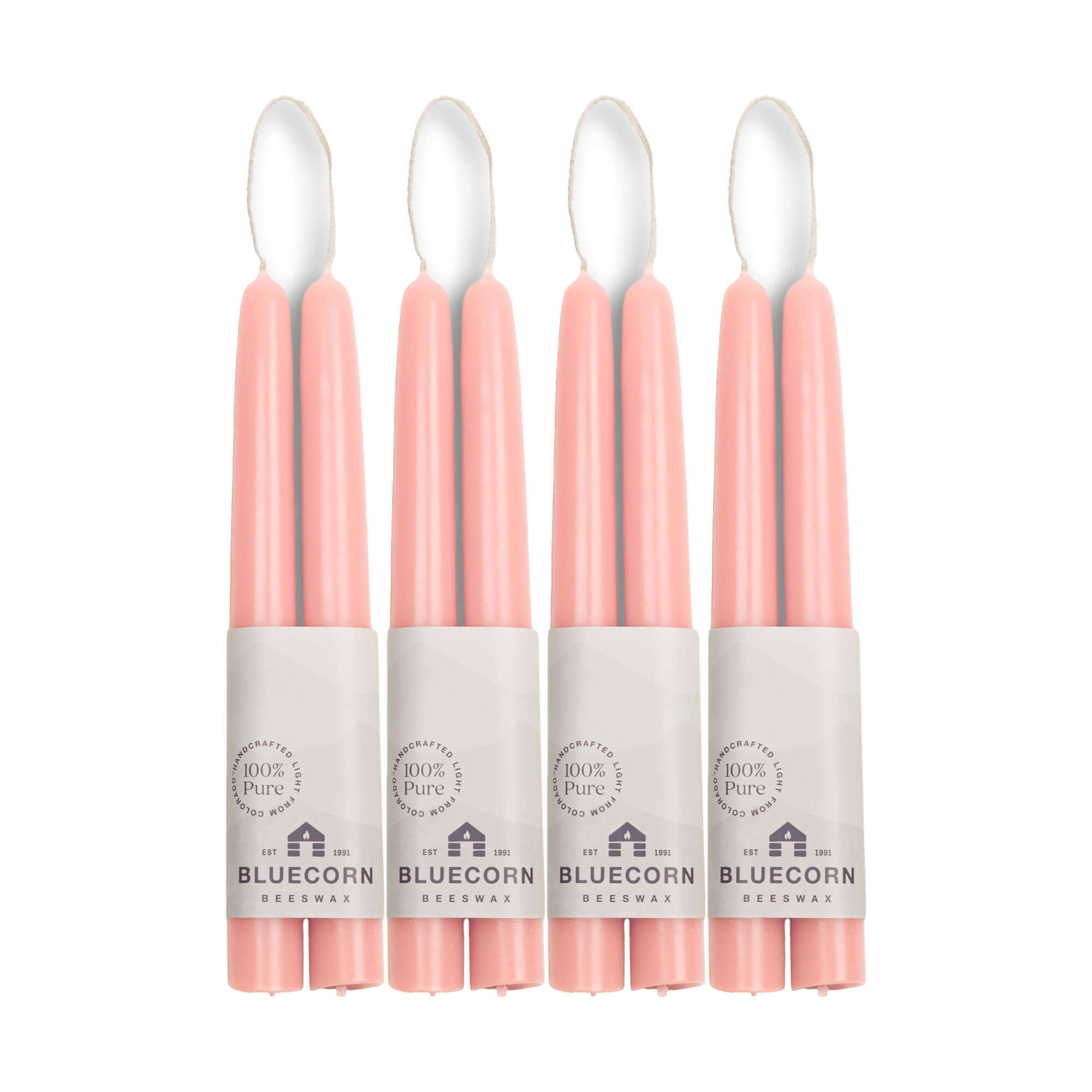 Hand-Dipped Beeswax Taper Candles - Bulk 4-Pair Bundle - Concordia Style Boutique