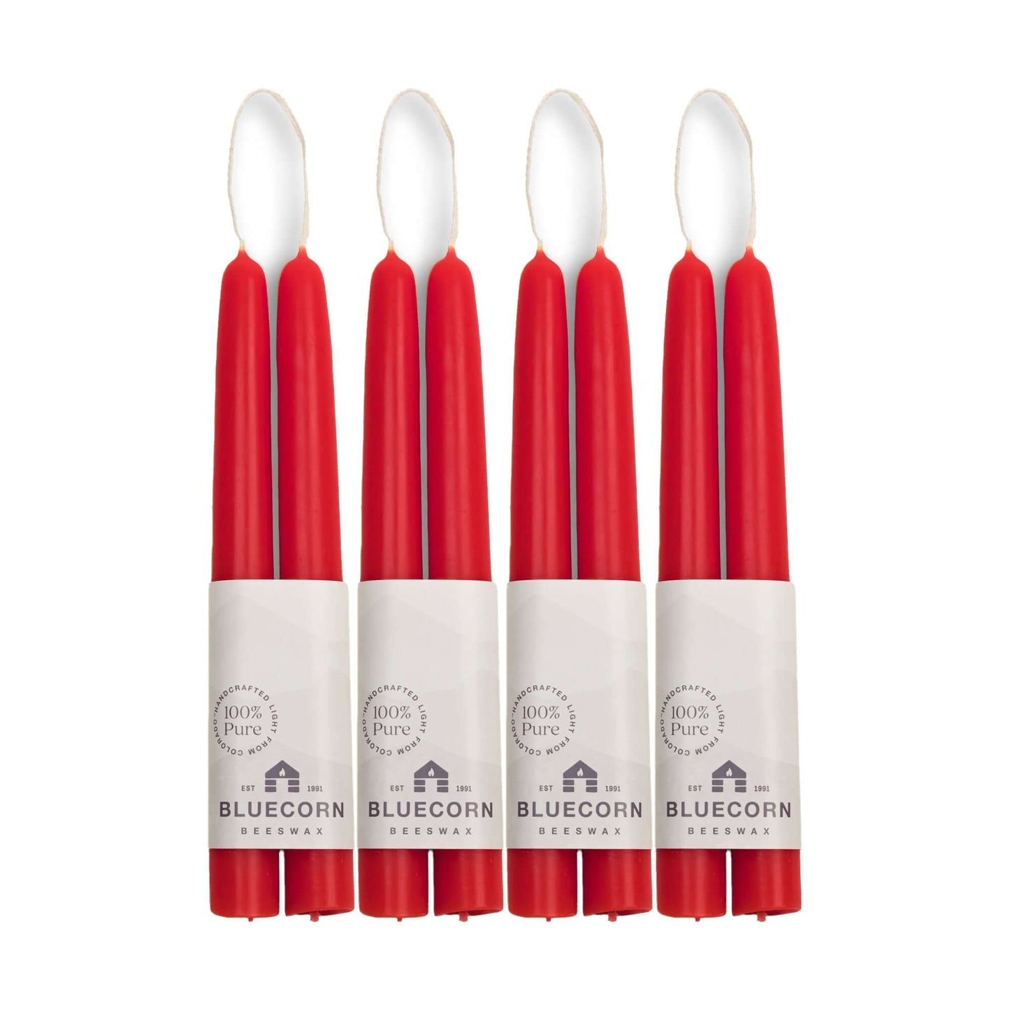 Hand-Dipped Beeswax Taper Candles - Bulk 4-Pair Bundle - Concordia Style Boutique