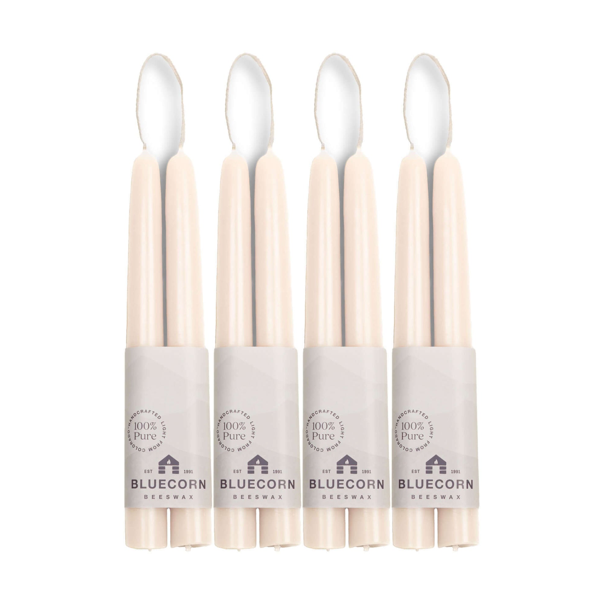 Hand-Dipped Beeswax Taper Candles - Bulk 4-Pair Bundle - Concordia Style Boutique