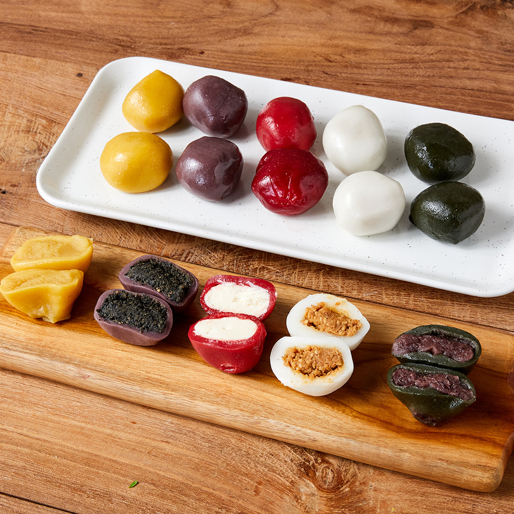 Oho O-Saek-Al-Kool-Tteok(5-colored Honey Filled Rice Cake) - Concordia Style Boutique
