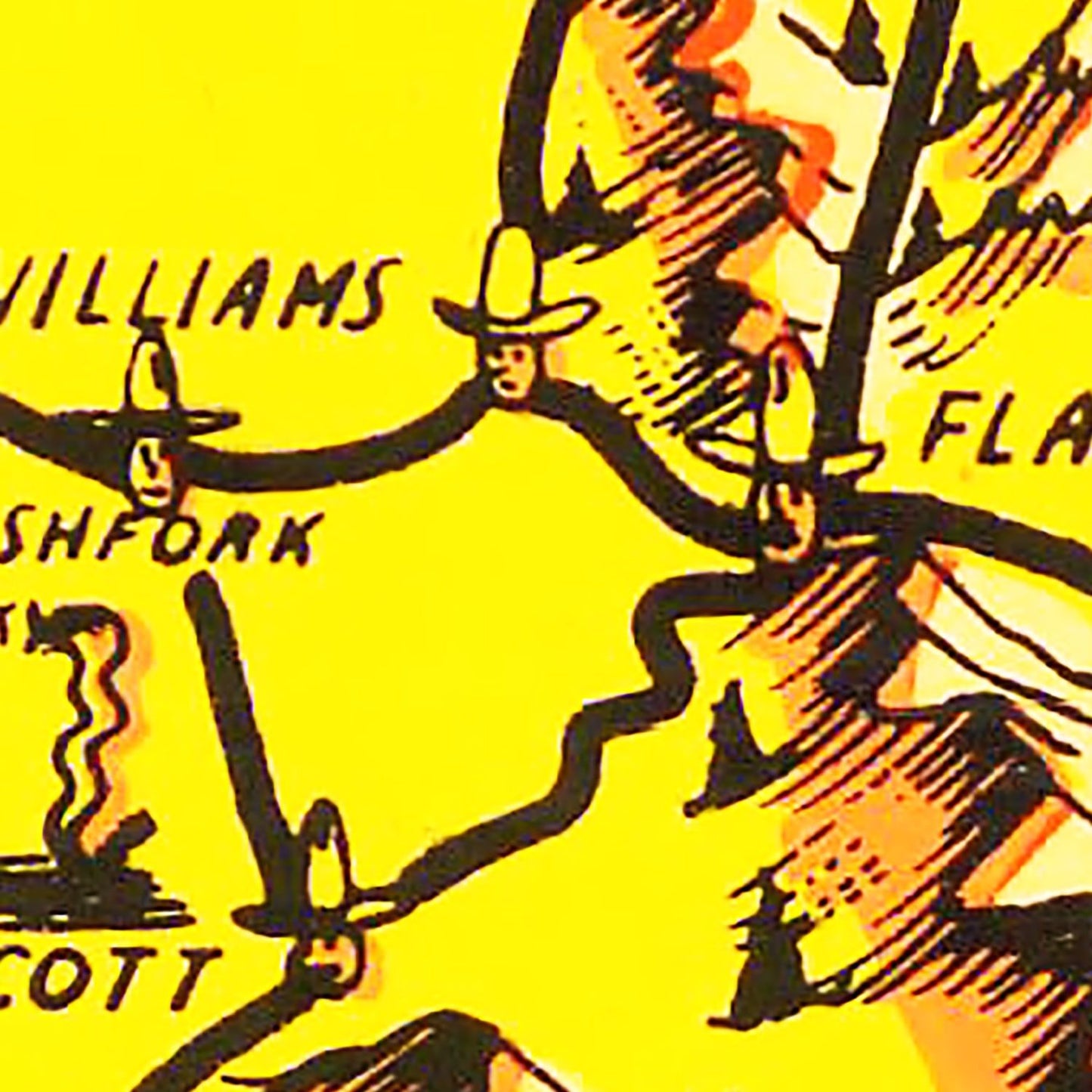 Vintage Map of Arizona 1950 - Concordia Style Boutique