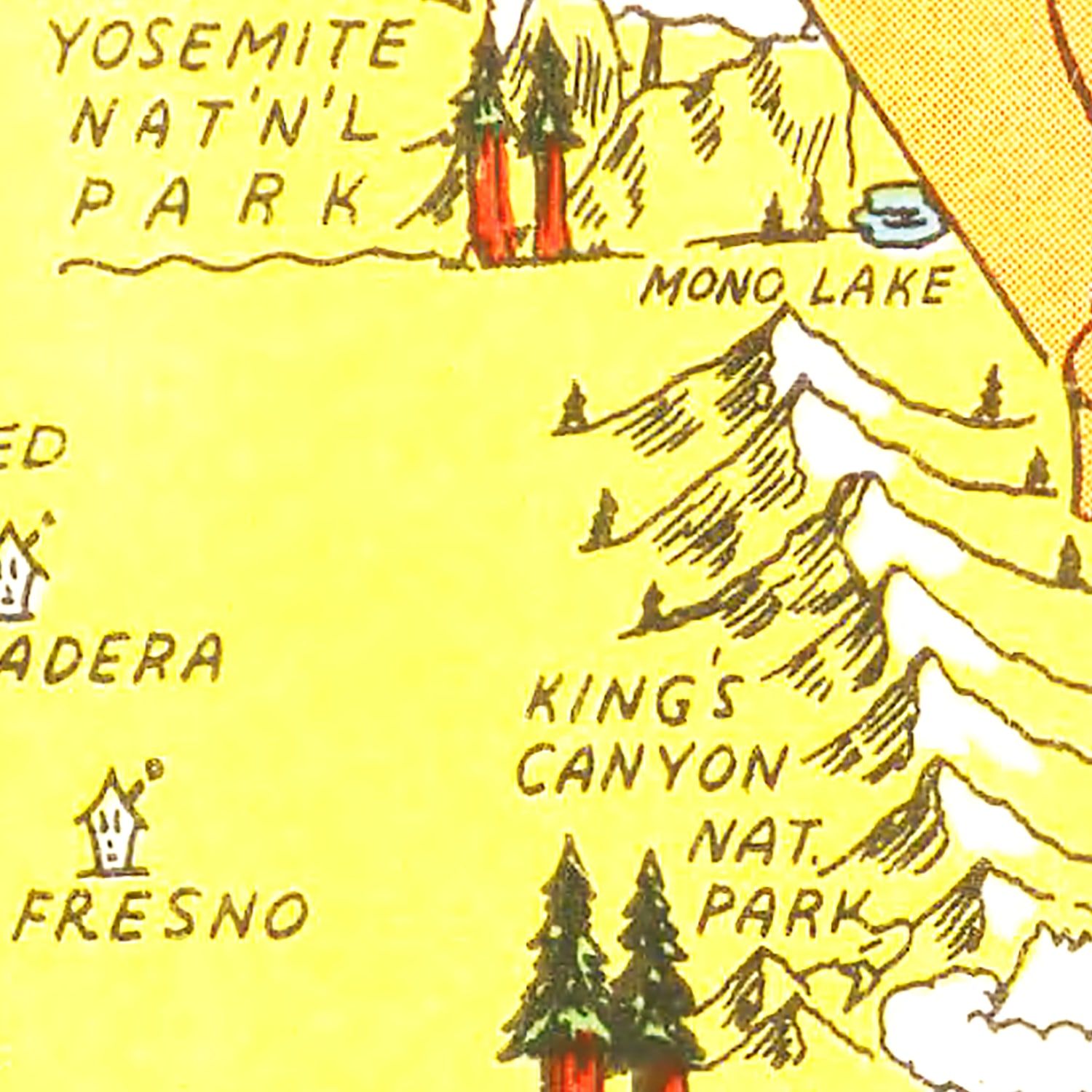 Vintage Map of California 1948 - Concordia Style Boutique