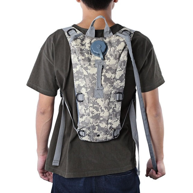 3L Water Bag Molle Military Tactical Hydration Backpack