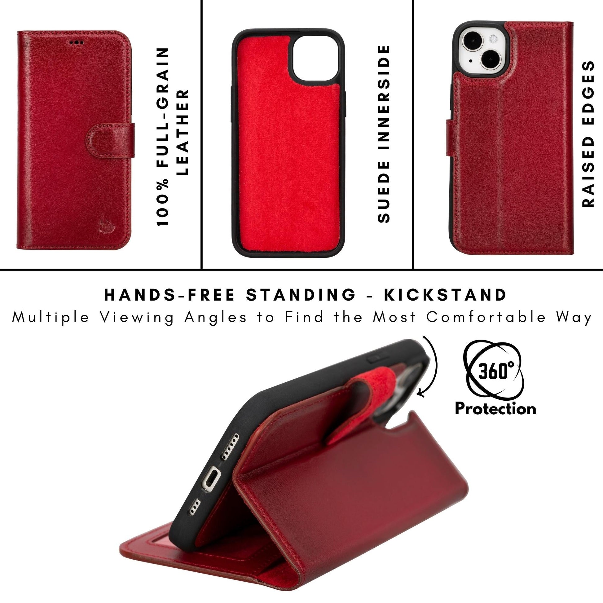 Casper iPhone 14 Series Detachable Leather Wallet Case - Concordia Style Boutique
