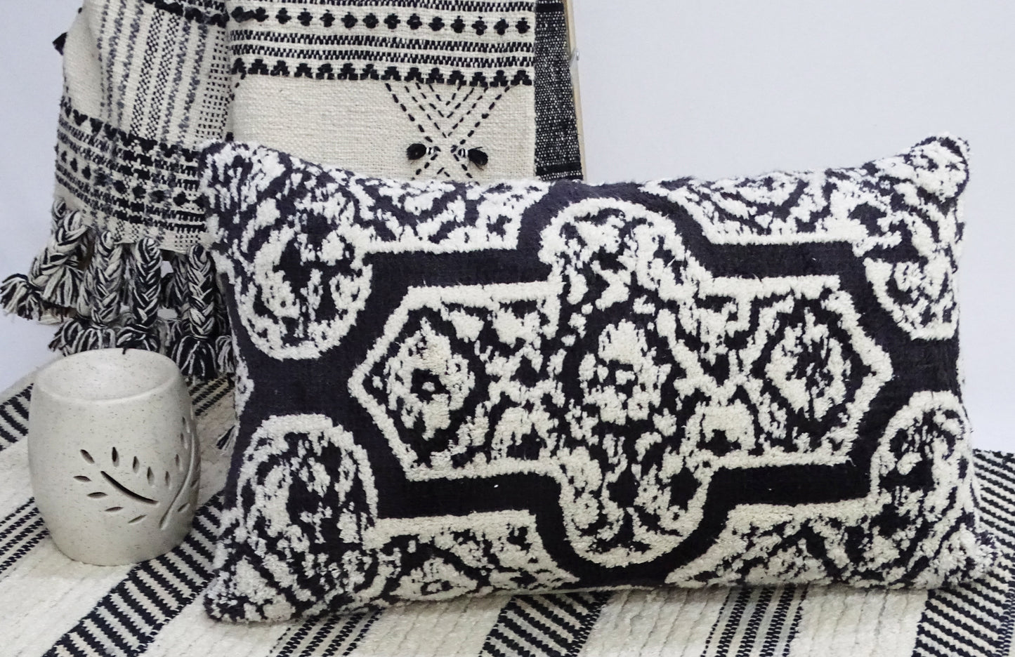 Handwoven 14"X 24" Throw Pillow for Sofa