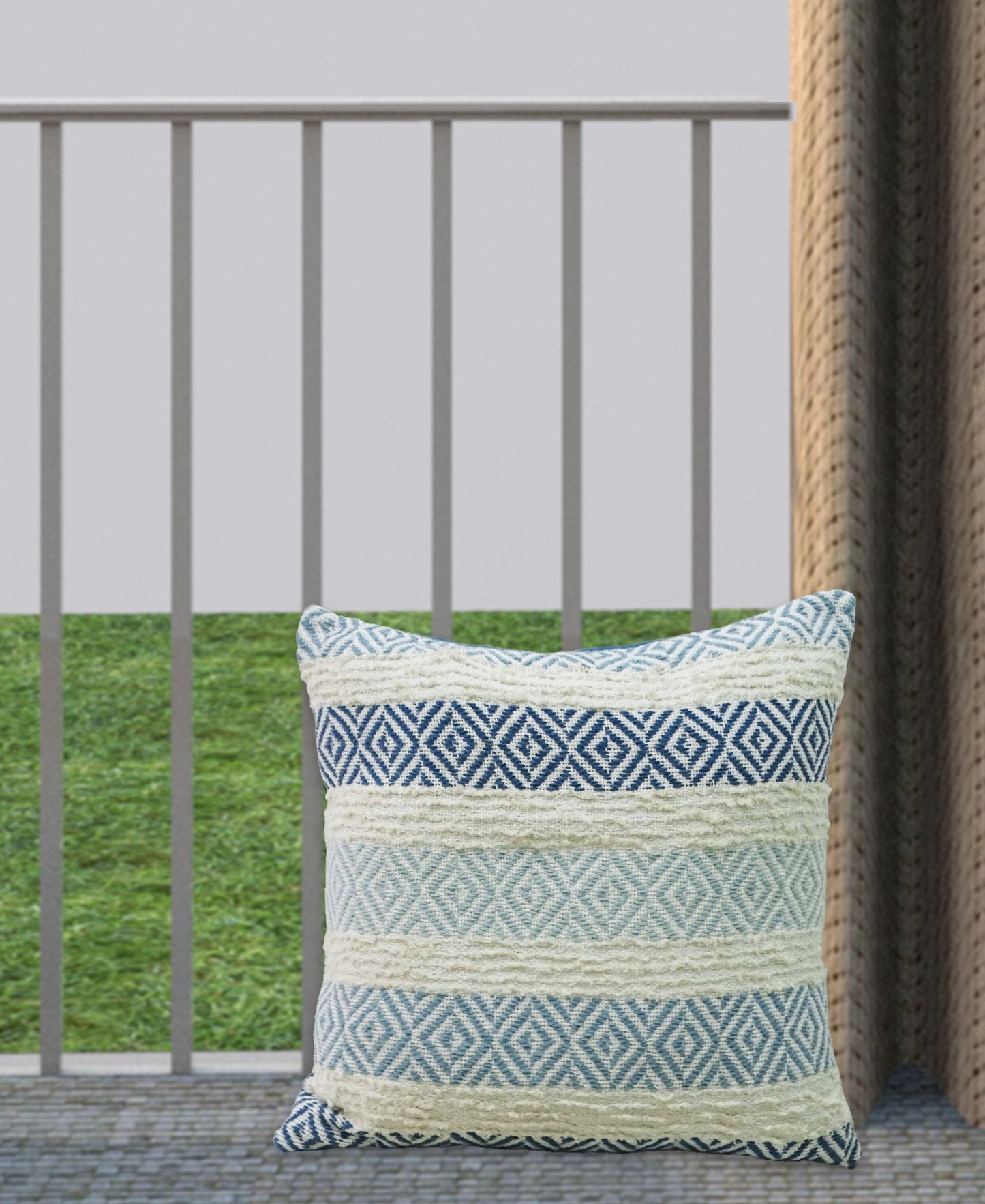 Linden Street Handwoven Weave Textured Stripe Pillow