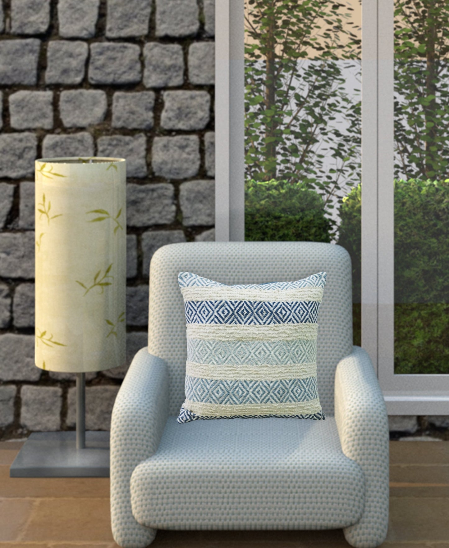 Linden Street Handwoven Weave Textured Stripe Pillow