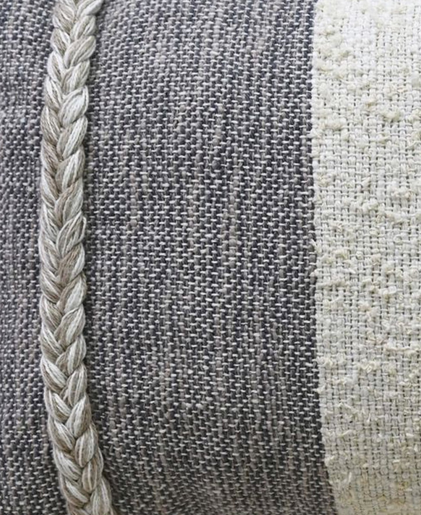 Linden Street Handloom Woven Wooden Textured Decorative