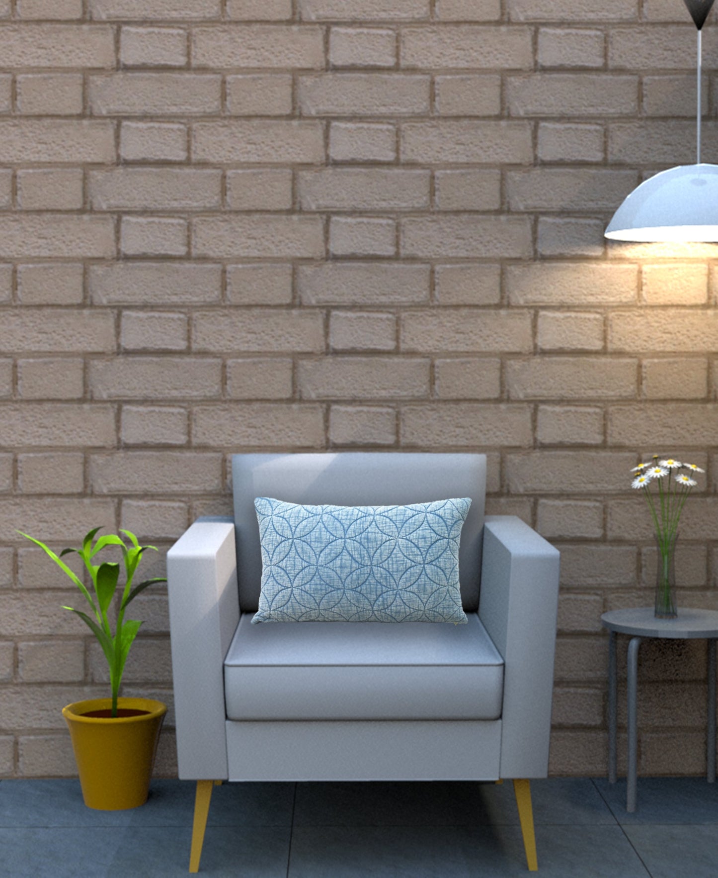 Textured Quilted Pattern Decorative Pillow, 14''X20''