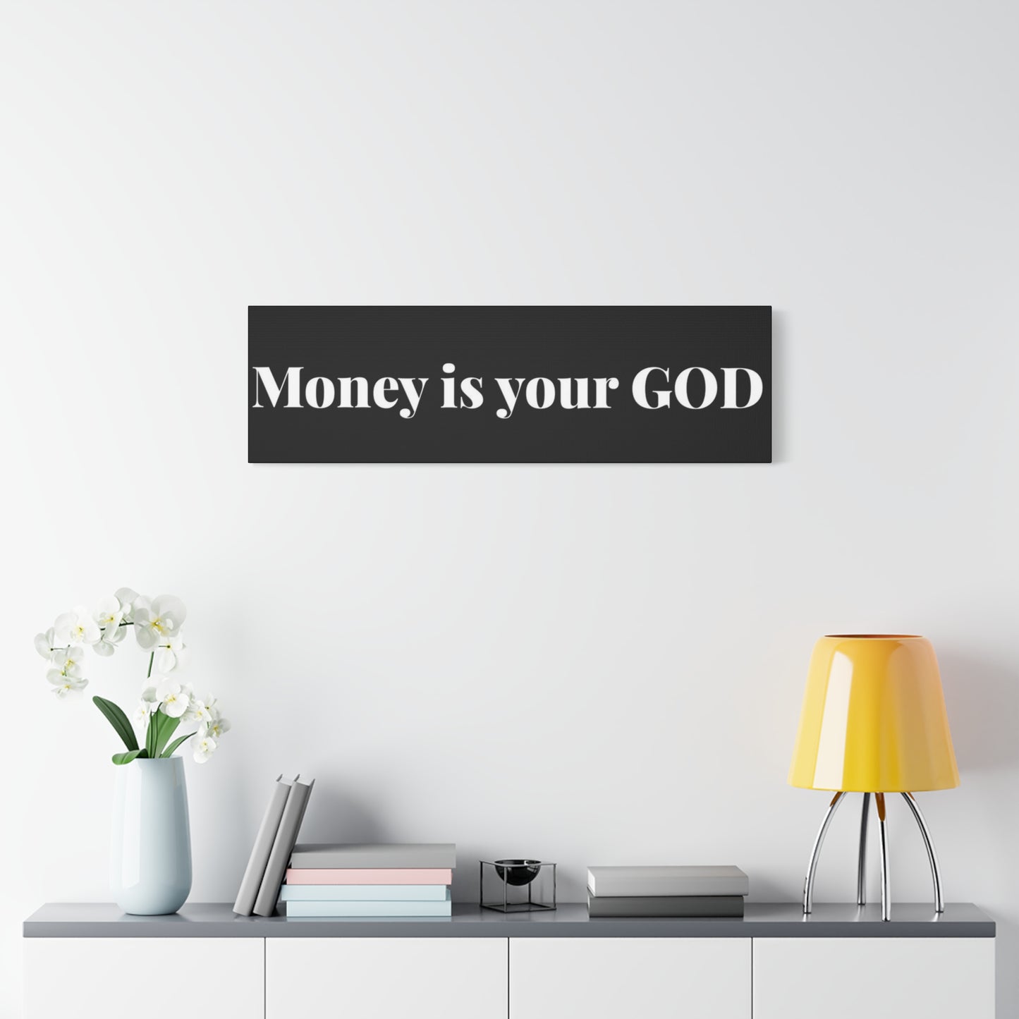 Classic Canvas - "Money Is Your God" - Premium Canvas from Concordia Style Boutique - Just $26.40! Shop now at Concordia Style Boutique