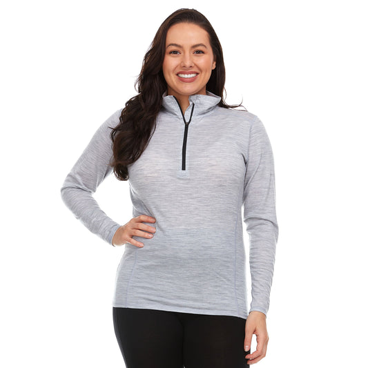 Microweight - Women's Wool 1/4 Zip Woolverino - Concordia Style Boutique