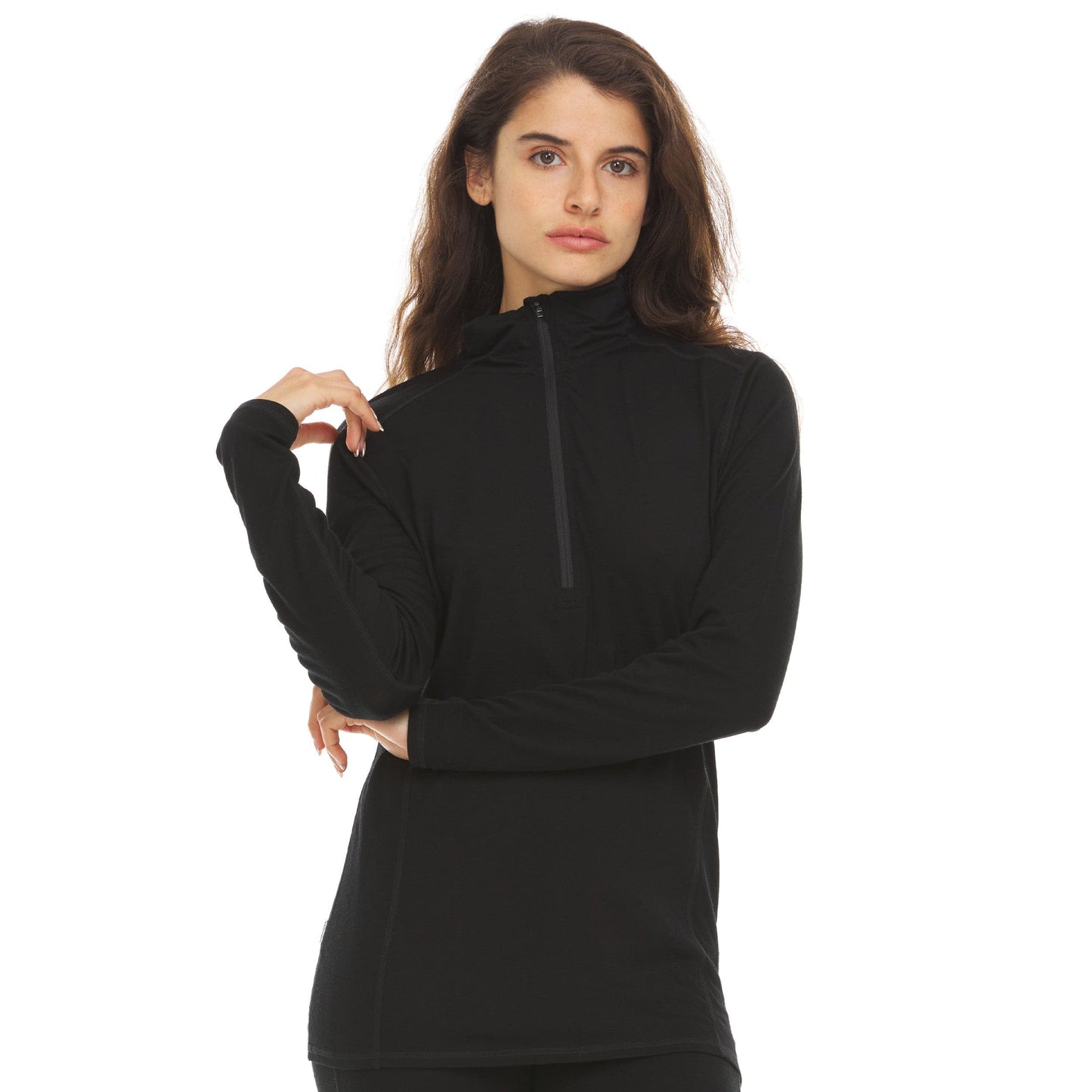 Microweight - Women's Wool 1/4 Zip Woolverino - Concordia Style Boutique