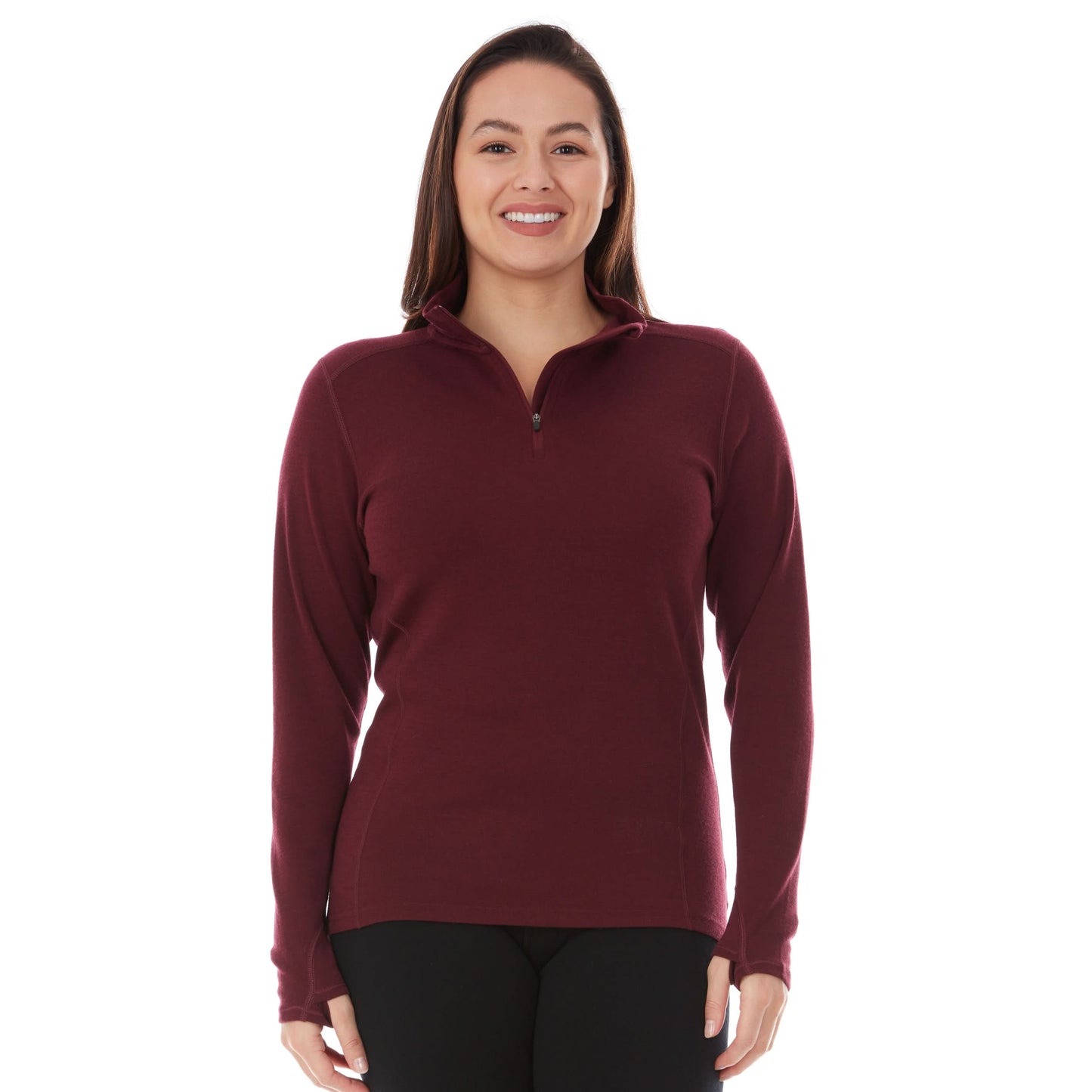 Midweight - Sequoia Women's 1/4 Zip 100% Merino Wool - Concordia Style Boutique