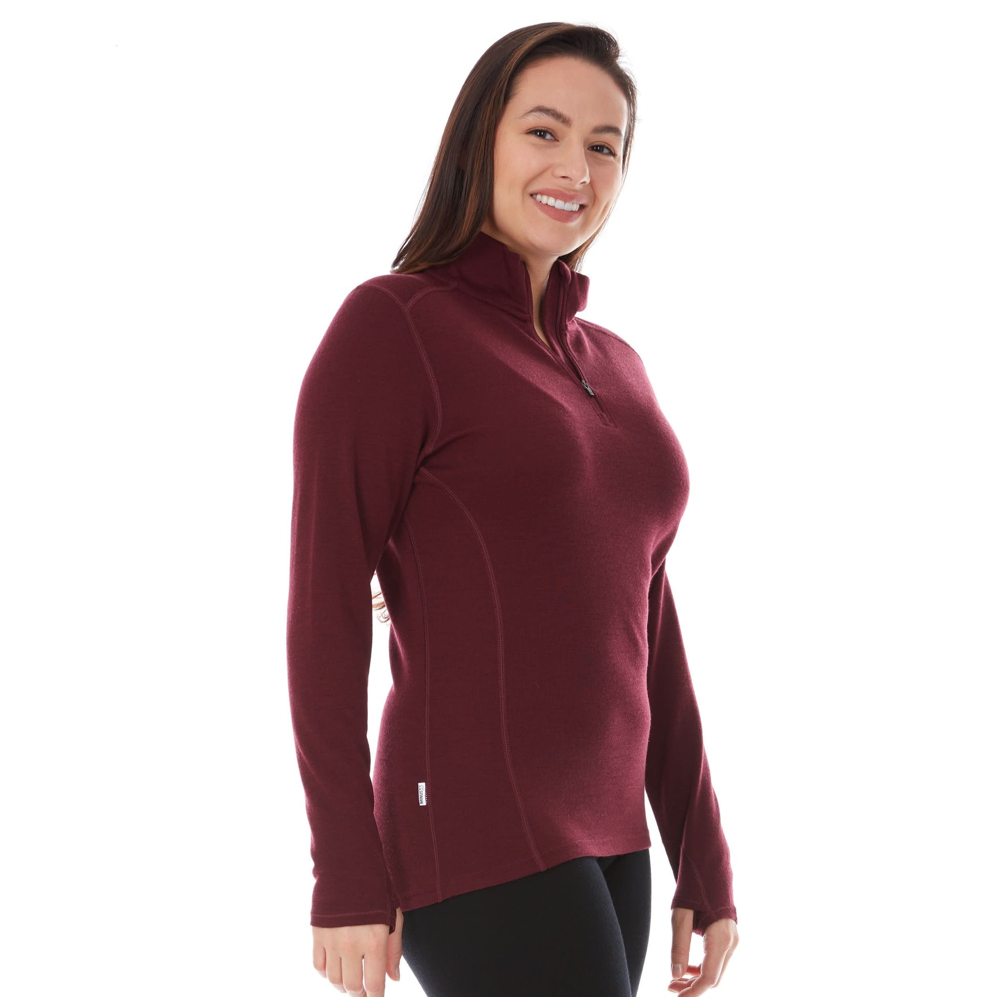 Midweight - Sequoia Women's 1/4 Zip 100% Merino Wool - Concordia Style Boutique