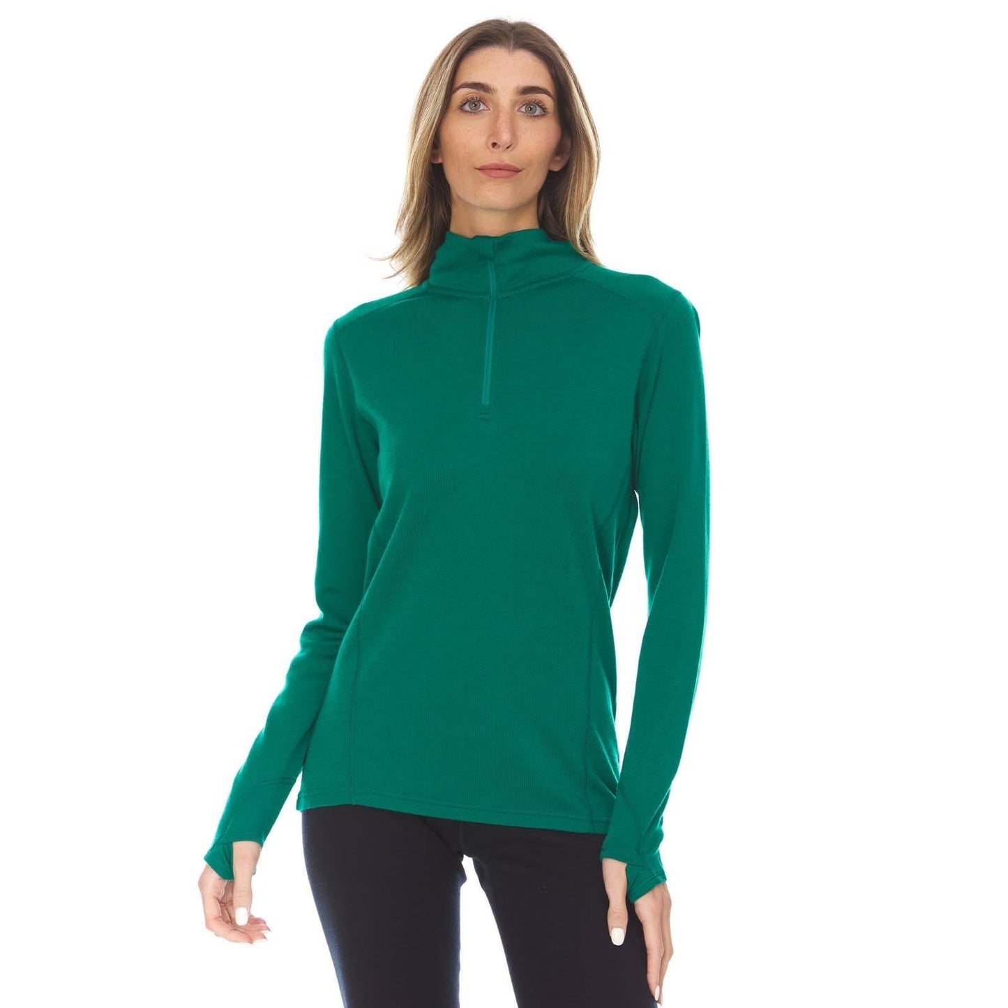 Midweight - Sequoia Women's 1/4 Zip 100% Merino Wool - Concordia Style Boutique