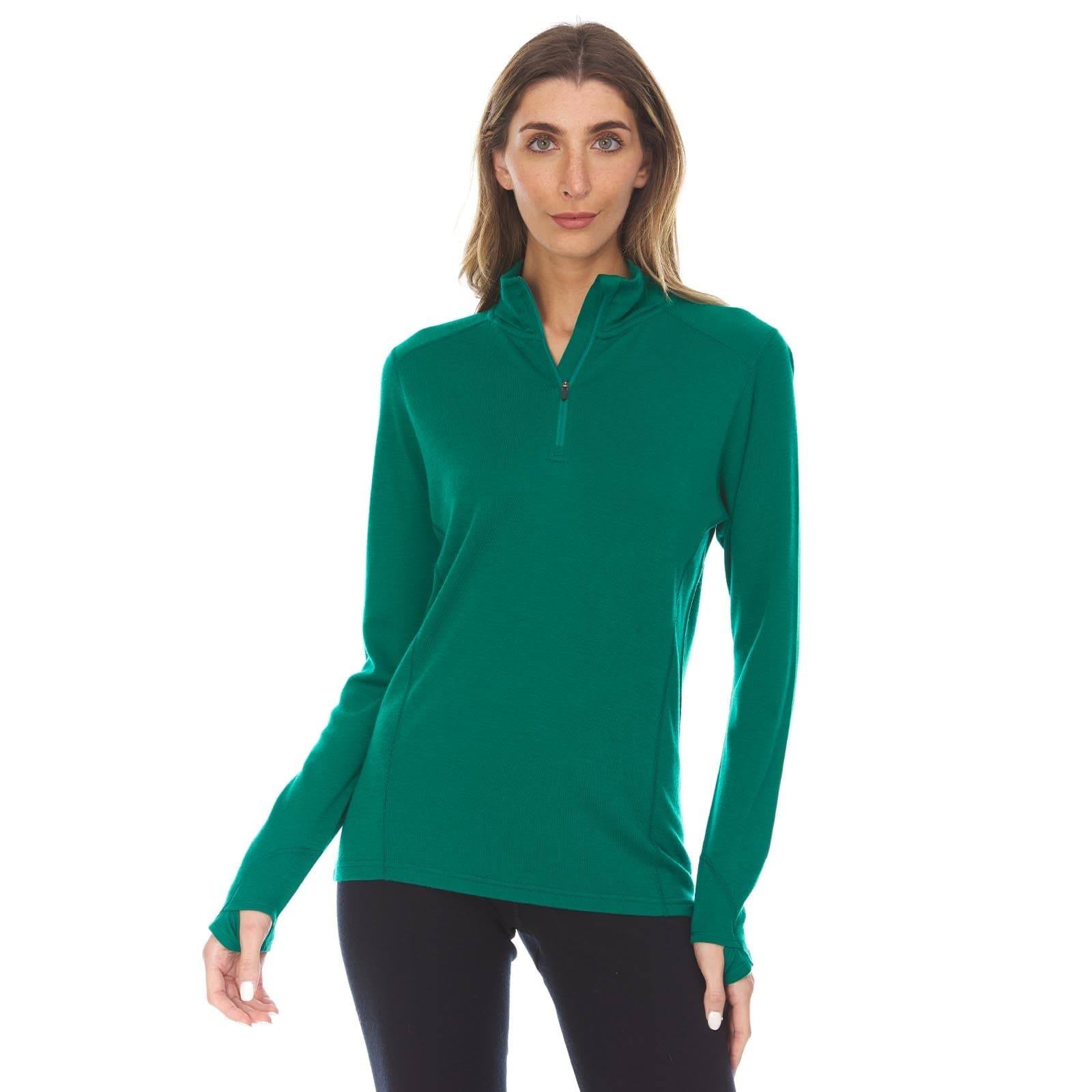 Midweight - Sequoia Women's 1/4 Zip 100% Merino Wool - Concordia Style Boutique