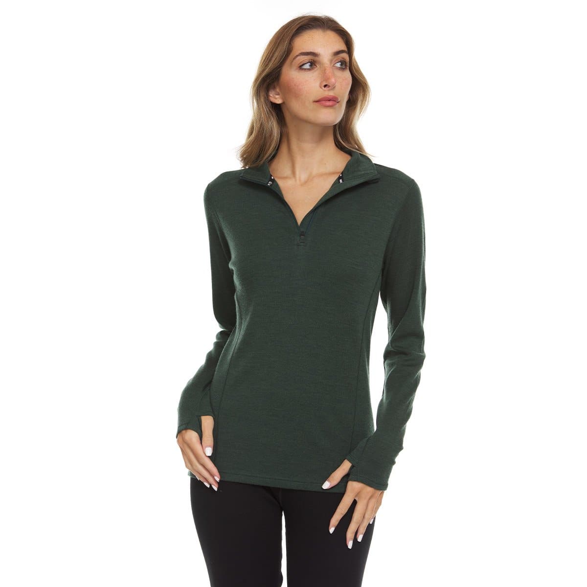 Midweight - Sequoia Women's 1/4 Zip 100% Merino Wool - Concordia Style Boutique