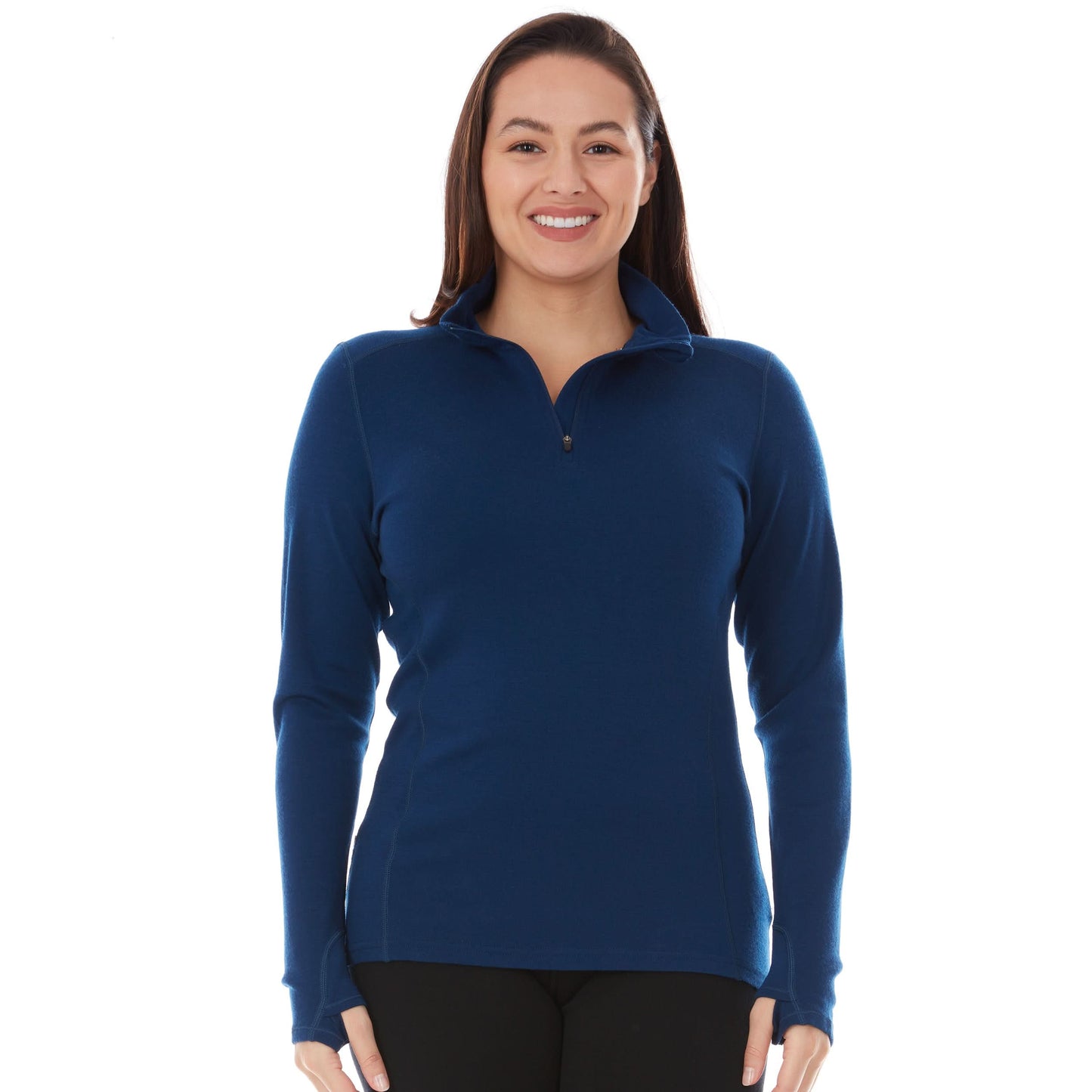 Midweight - Sequoia Women's 1/4 Zip 100% Merino Wool - Concordia Style Boutique