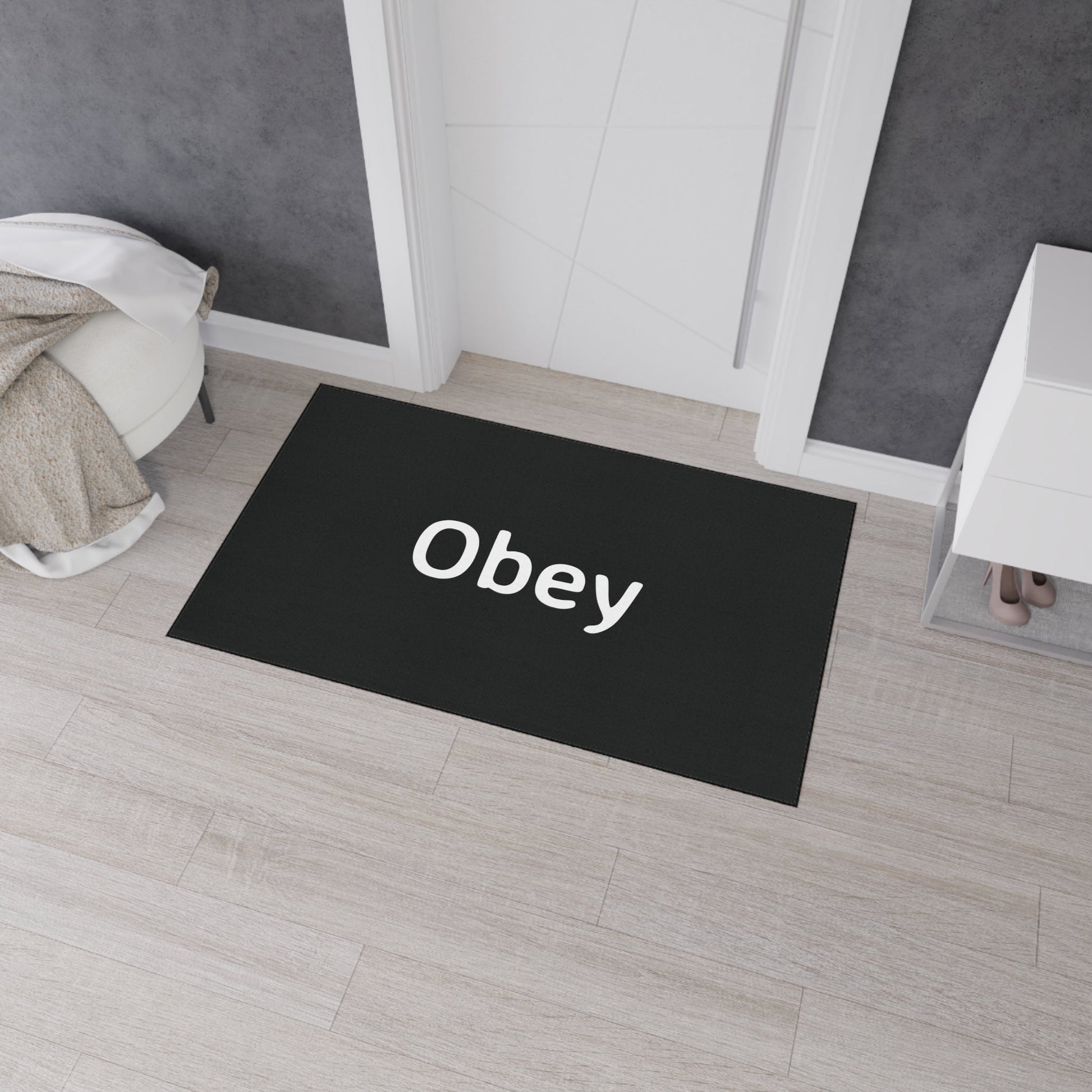 Obey - Heavy Duty Floor Mat - Premium Home Decor from Concordia Style Boutique - Just $48.80! Shop now at Concordia Style Boutique