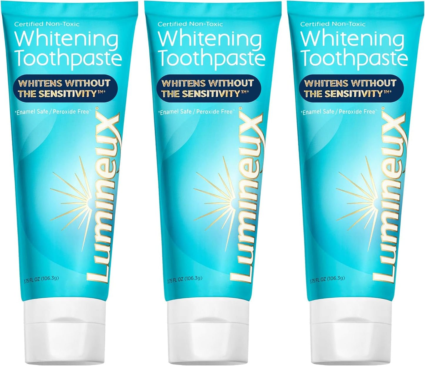 Lumineux Teeth Whitening Toothpaste 2 Pack Peroxide Free Enamel Safe for Sensitive Whiter Teeth Certified Non-Toxic, Fluoride Free, No Alcohol, Artificial Colors, SLS Free Dentist Formulated - 3.75 Oz - Premium Whitening Toothpaste from Concordia Style Boutique - Just $14.37! Shop now at Concordia Style Boutique