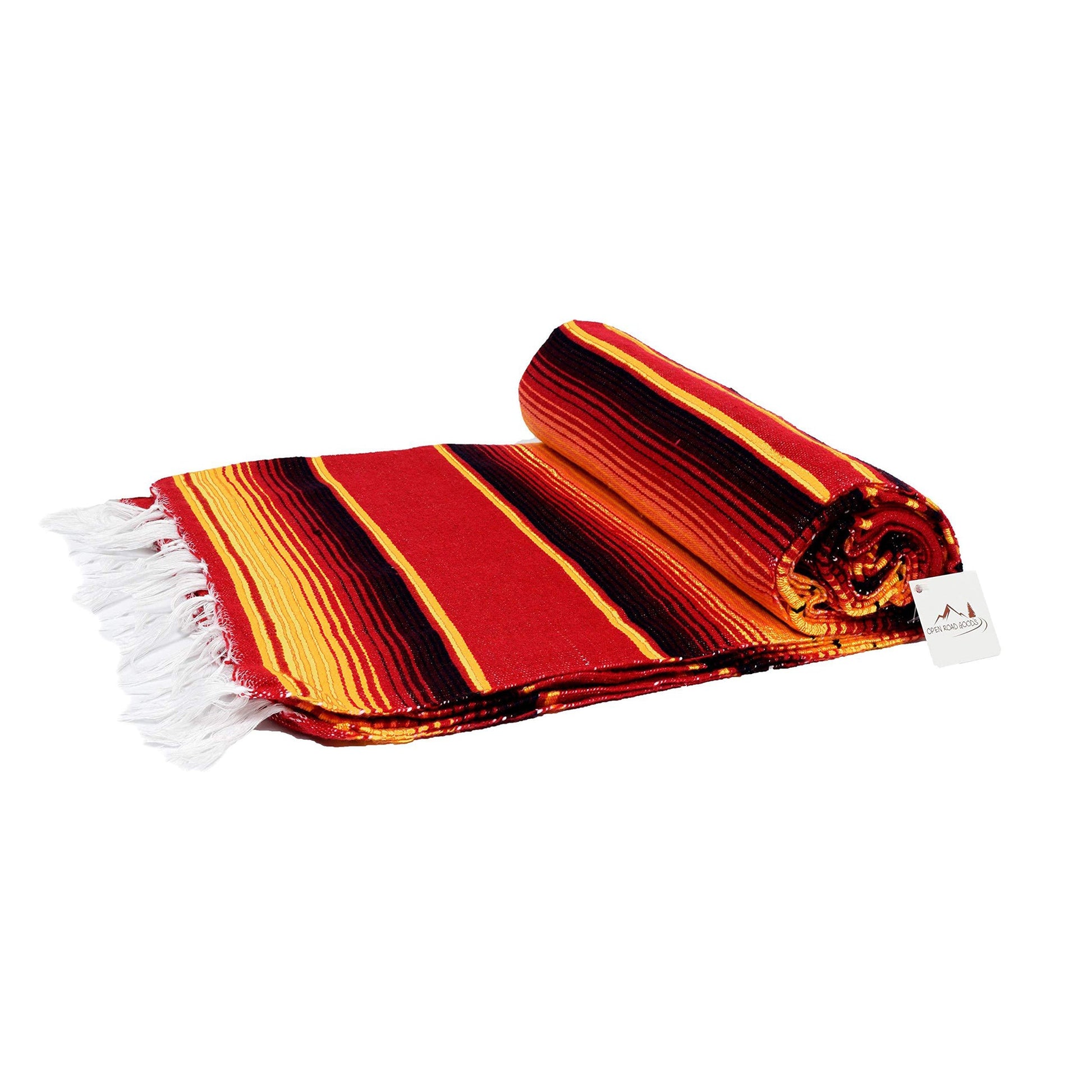 Isla Serape Red Fire blanket - Concordia Style Boutique