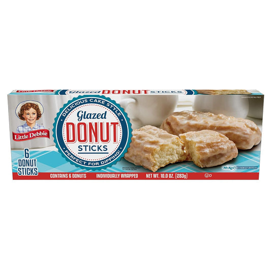 Little Debbie Donut Sticks 6 Individually Wrapped Snack Cakes, 10 OZ Box - Premium Snack Foods from Concordia Style Boutique - Just $4.73! Shop now at Concordia Style Boutique