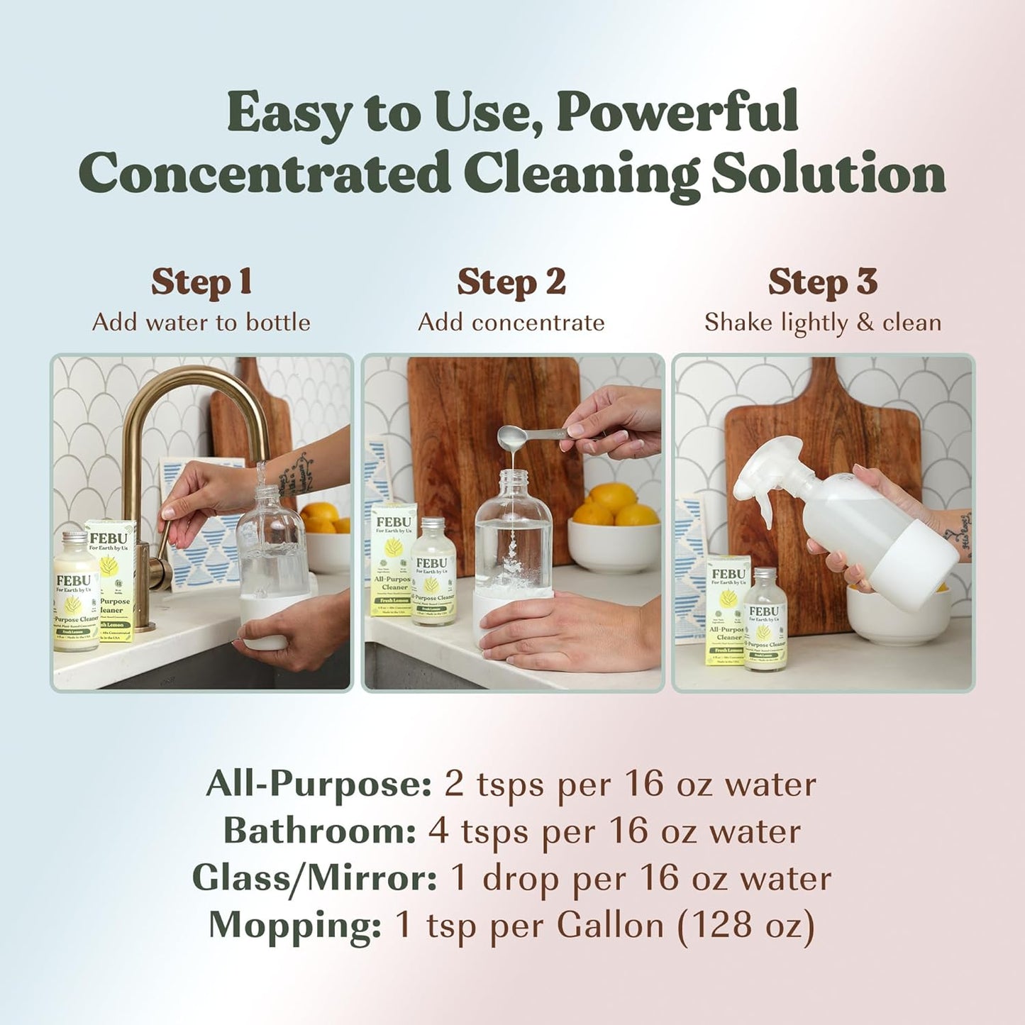 FEBU All Purpose Cleaner, Fragrance Free, 1oz - Premium All Purpose Cleaner from Concordia Style Boutique - Just $14.99! Shop now at Concordia Style Boutique