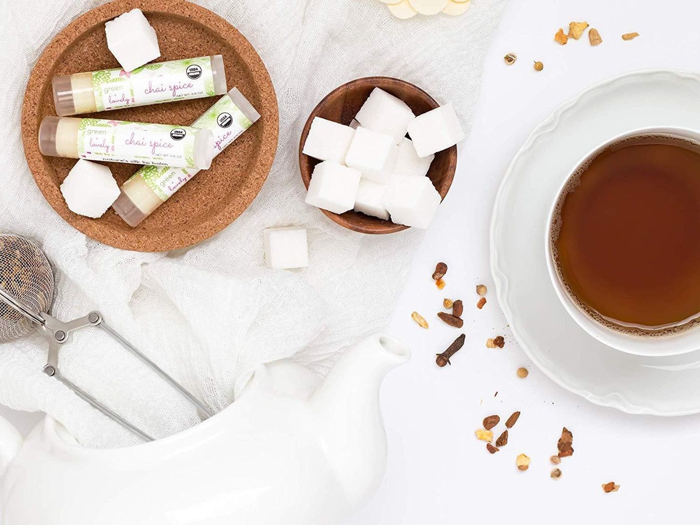 Chai Spice /// Organic Lip Balm Butter for Intense Moisture - Beauty Gift - Concordia Style Boutique