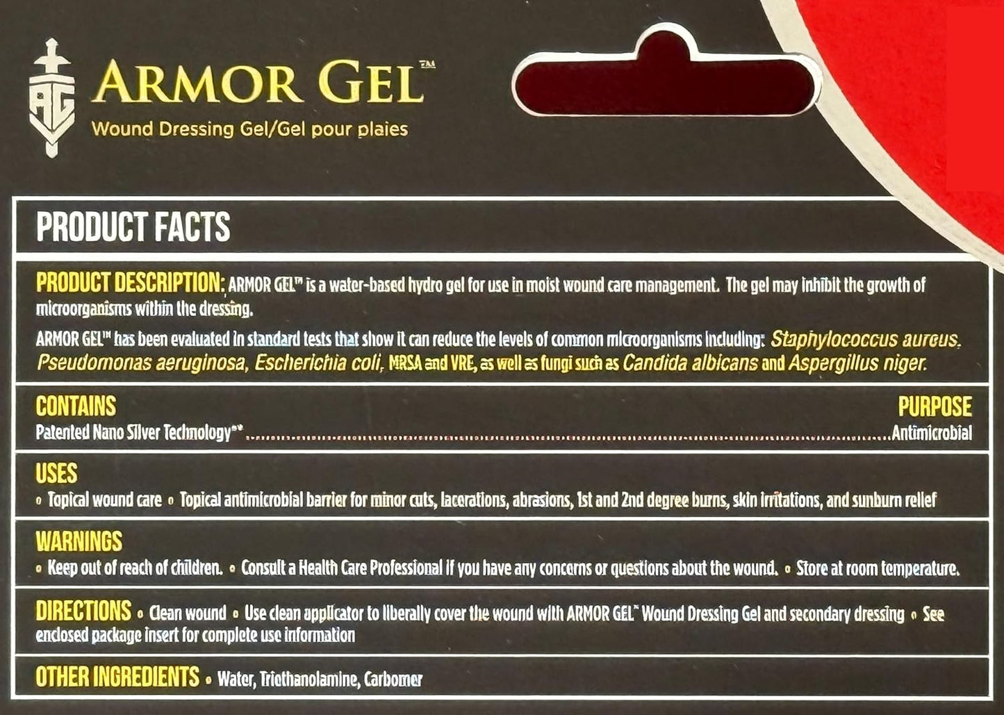 Armor Gel Wound Dressing Gel