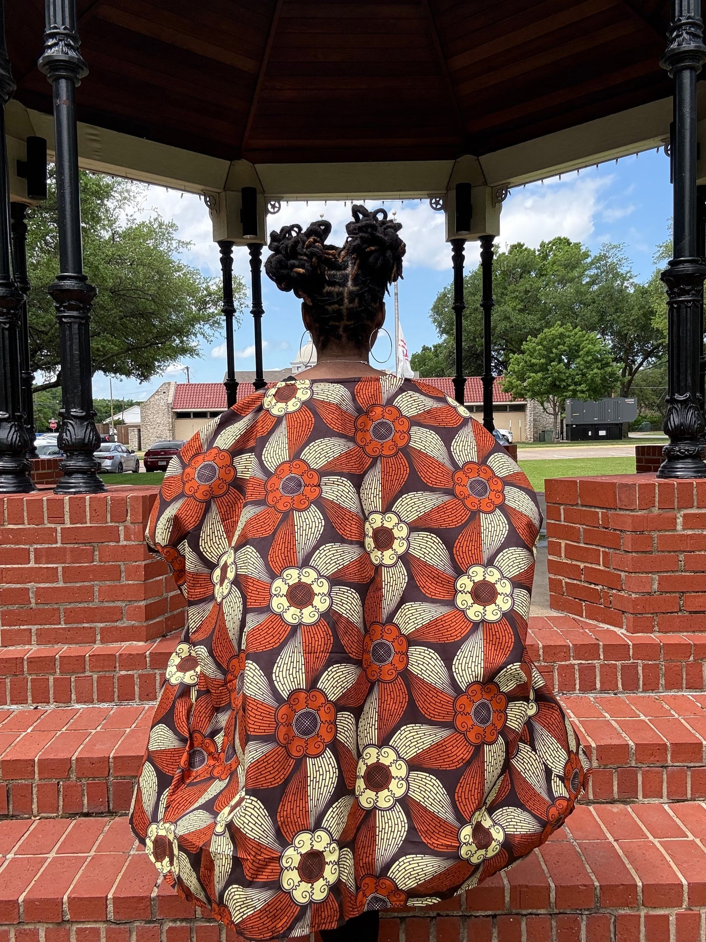 UWA Bold African Print Kimono Jacket - Handmade Ankara Outerwear for Women