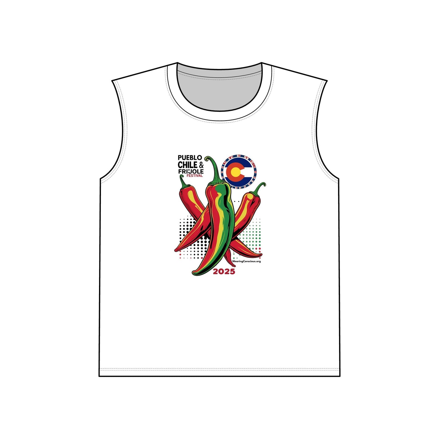 Unofficial Pueblo Chile & Frijoles Festival 2025 Muscle Tank