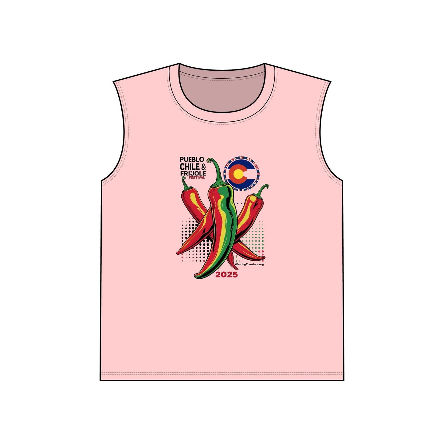 Unofficial Pueblo Chile & Frijoles Festival 2025 Muscle Tank