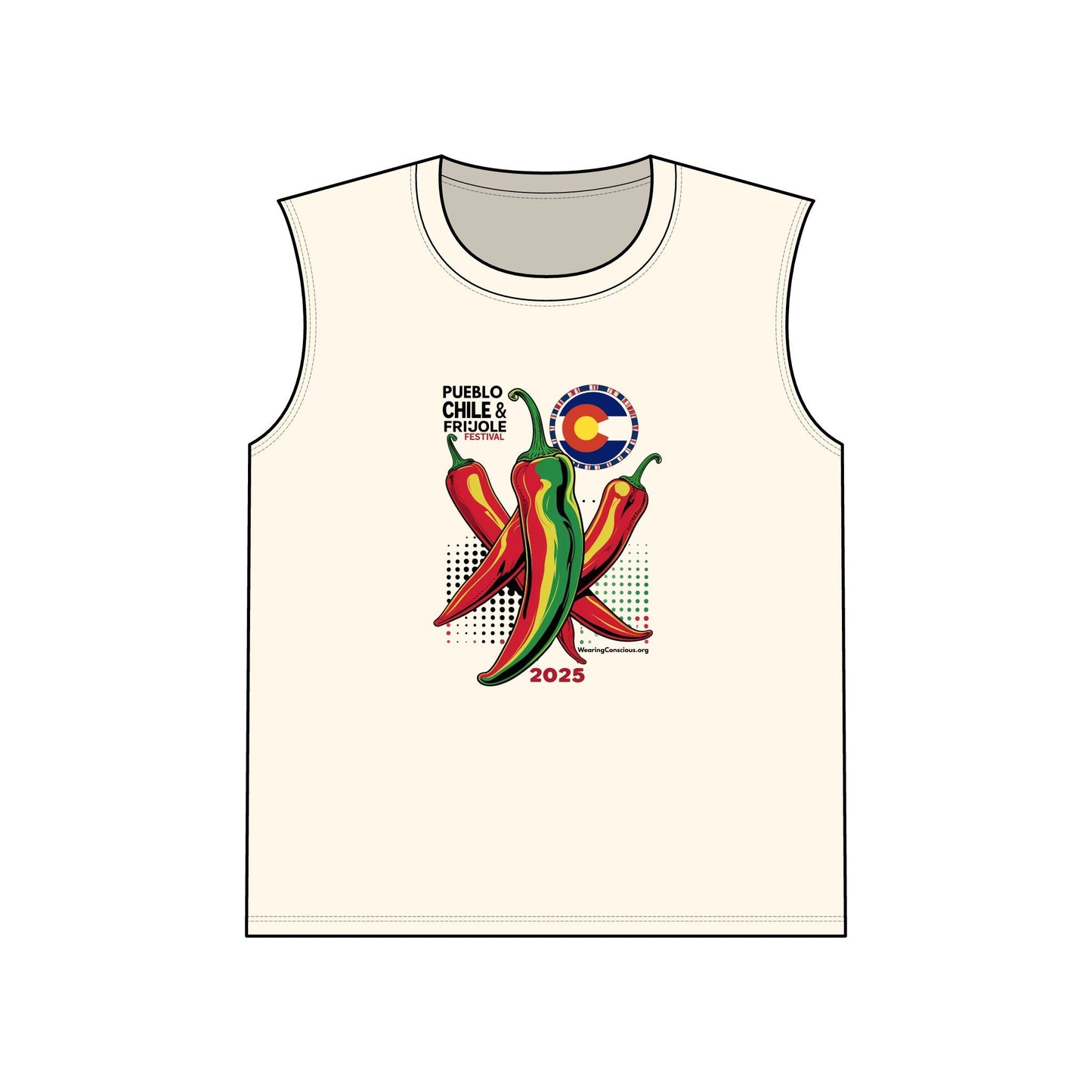 Unofficial Pueblo Chile & Frijoles Festival 2025 Muscle Tank