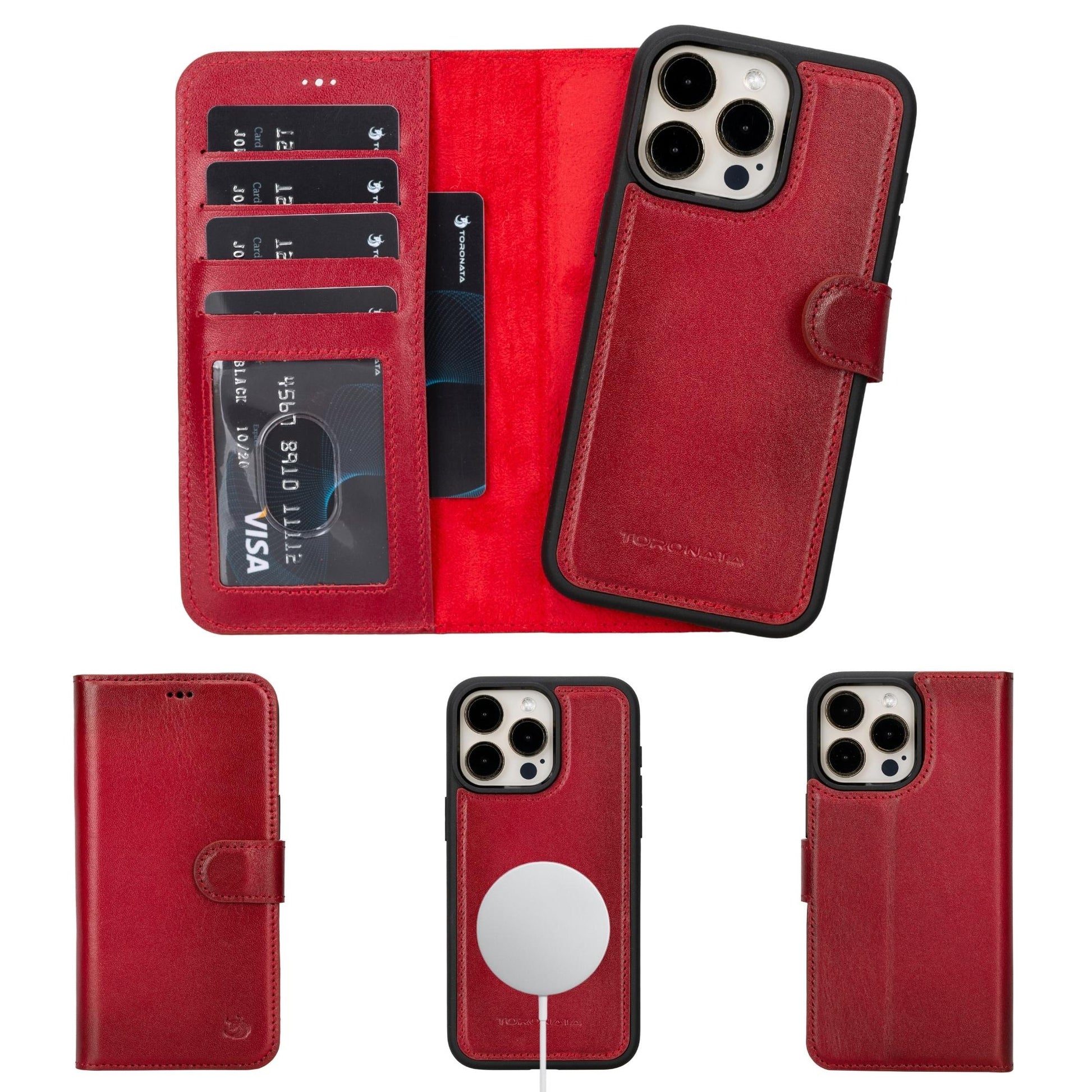 Casper iPhone 14 Series Detachable Leather Wallet Case - Concordia Style Boutique