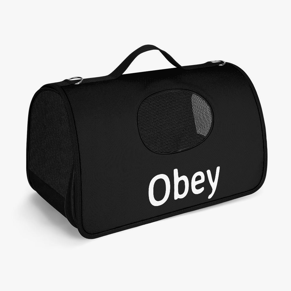 Pet Carrier Bag - Obey - Premium pet carrier from Concordia Style Boutique - Just $21.78! Shop now at Concordia Style Boutique