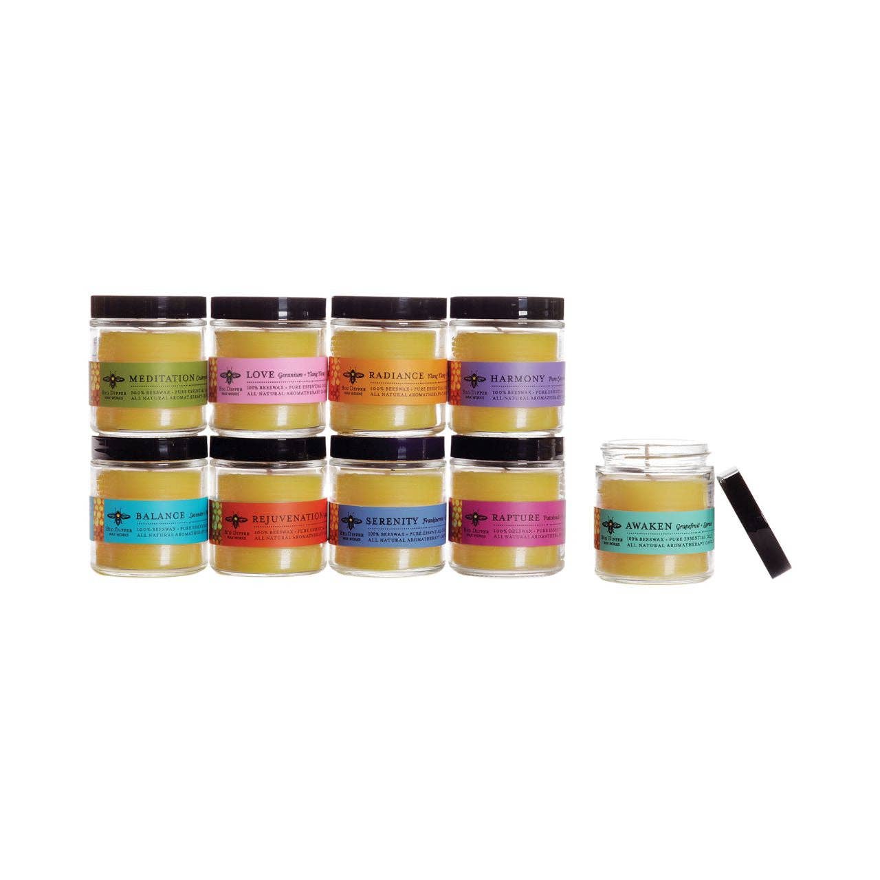 Beeswax Aromatherapy Apothecary Glasses