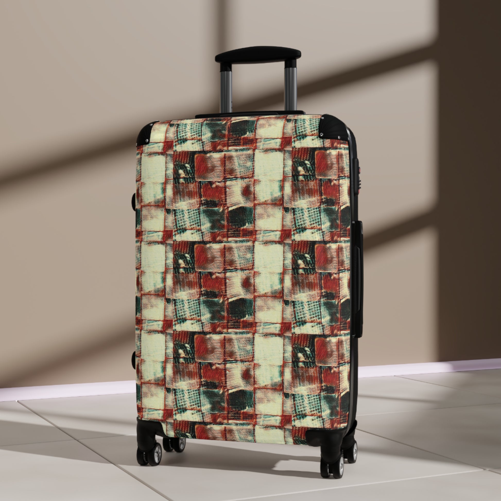 Suitcase - "Square Dance" - Premium suitcase from Concordia Style Boutique - Just $277.02! Shop now at Concordia Style Boutique