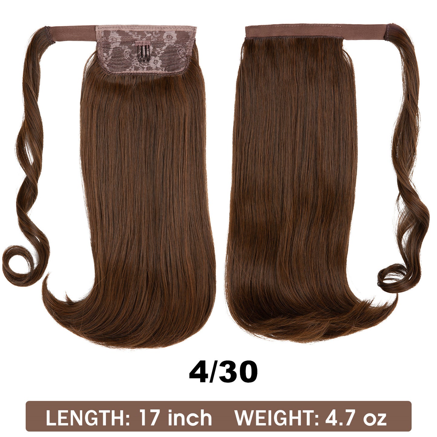 Wig Ponytail Long Straight Hair Elastic Velcro - Premium wig from Concordia Style Boutique - Just $13.97! Shop now at Concordia Style Boutique