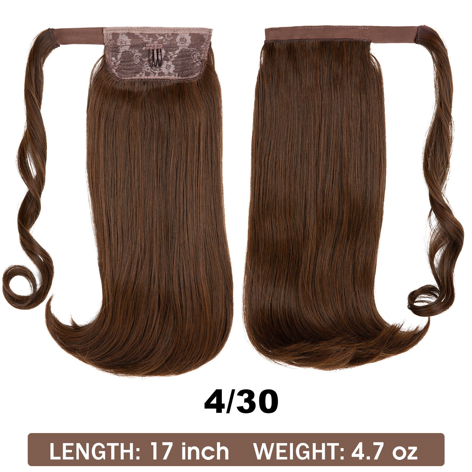 Wig Ponytail Long Straight Hair Elastic Velcro - Premium wig from Concordia Style Boutique - Just $13.97! Shop now at Concordia Style Boutique