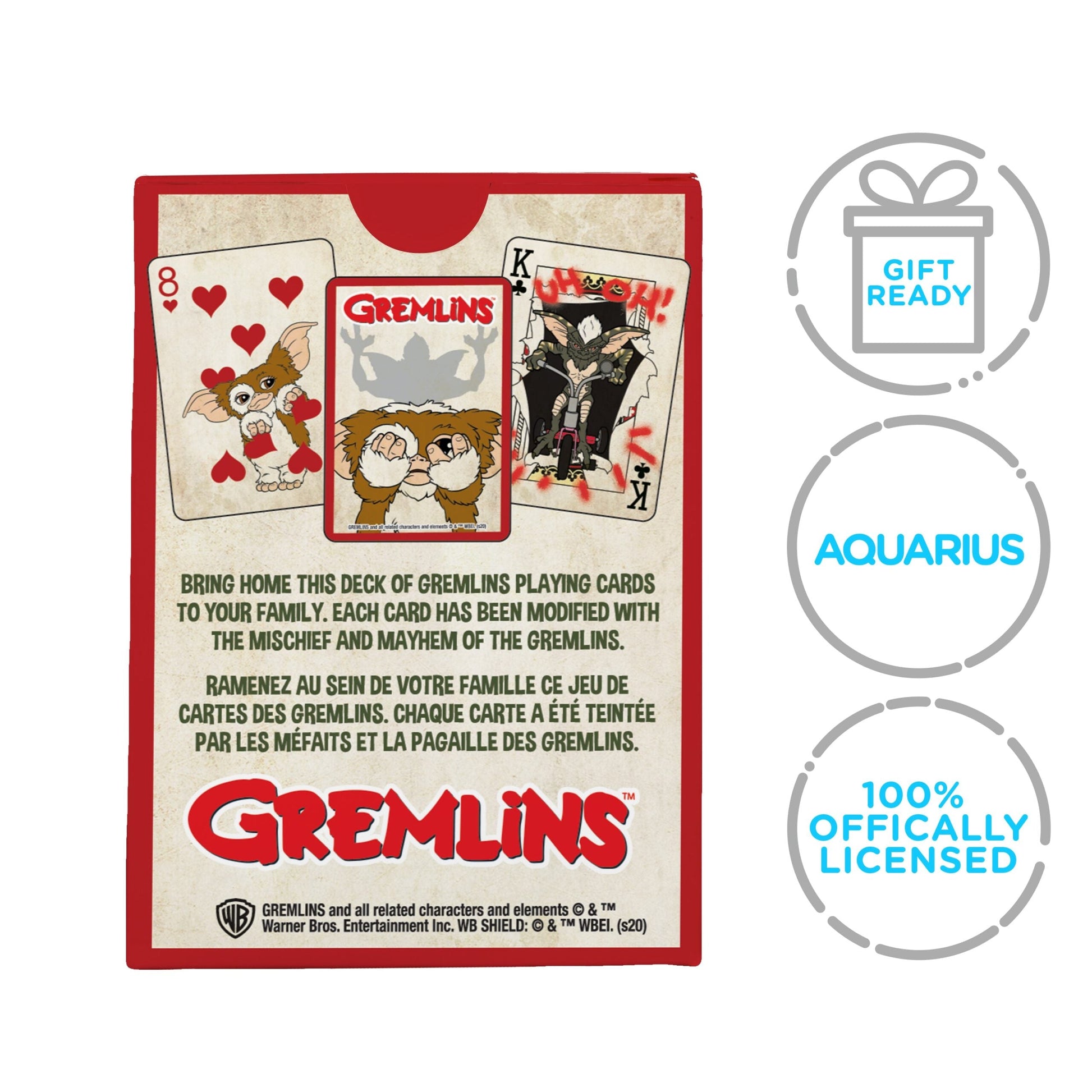 Aquarius Playing Cards: Gremlins - Concordia Style Boutique